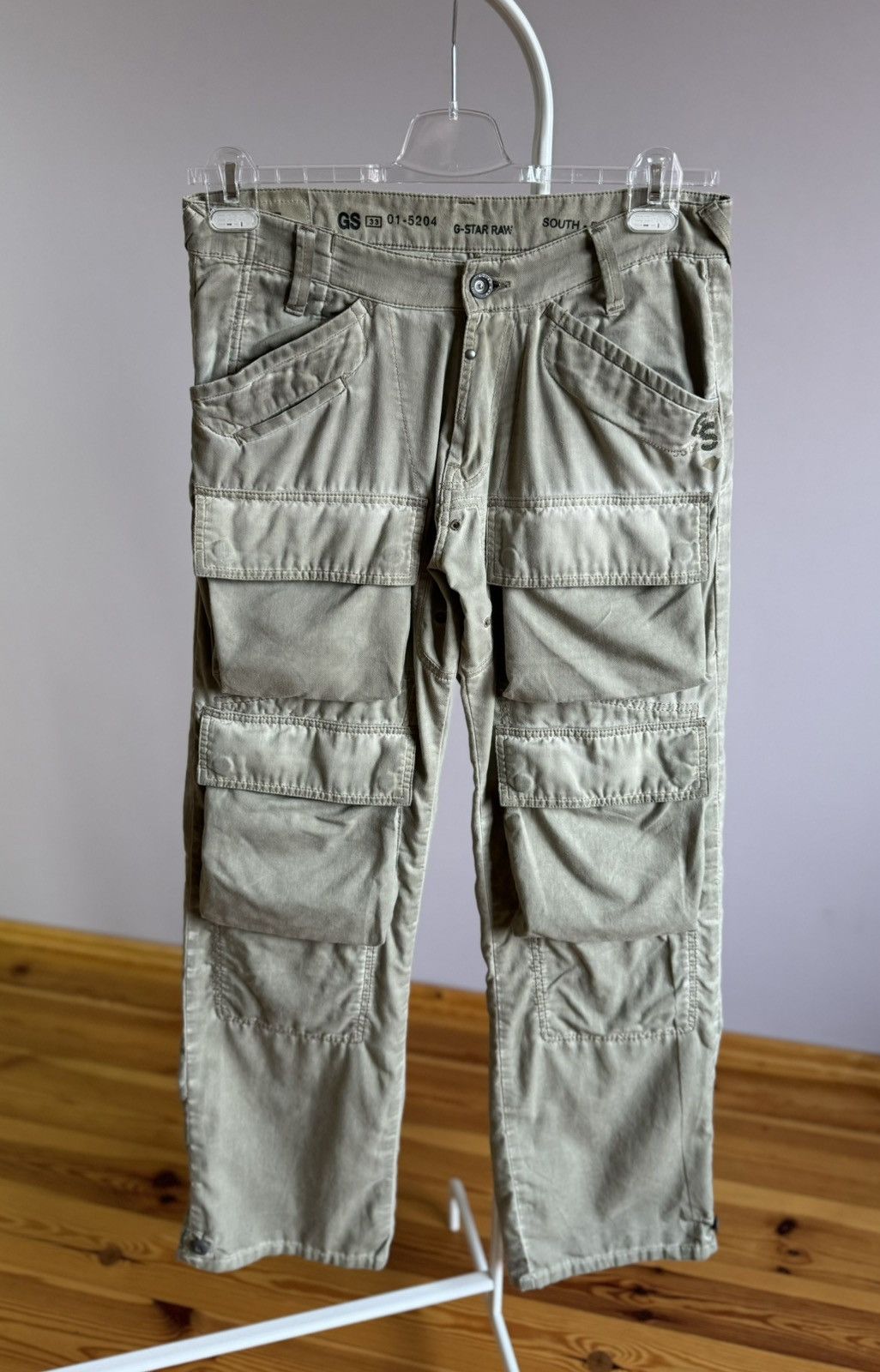 G-Star Cargo Buggy Aviator Garment Dyed Faded Pants 31/34