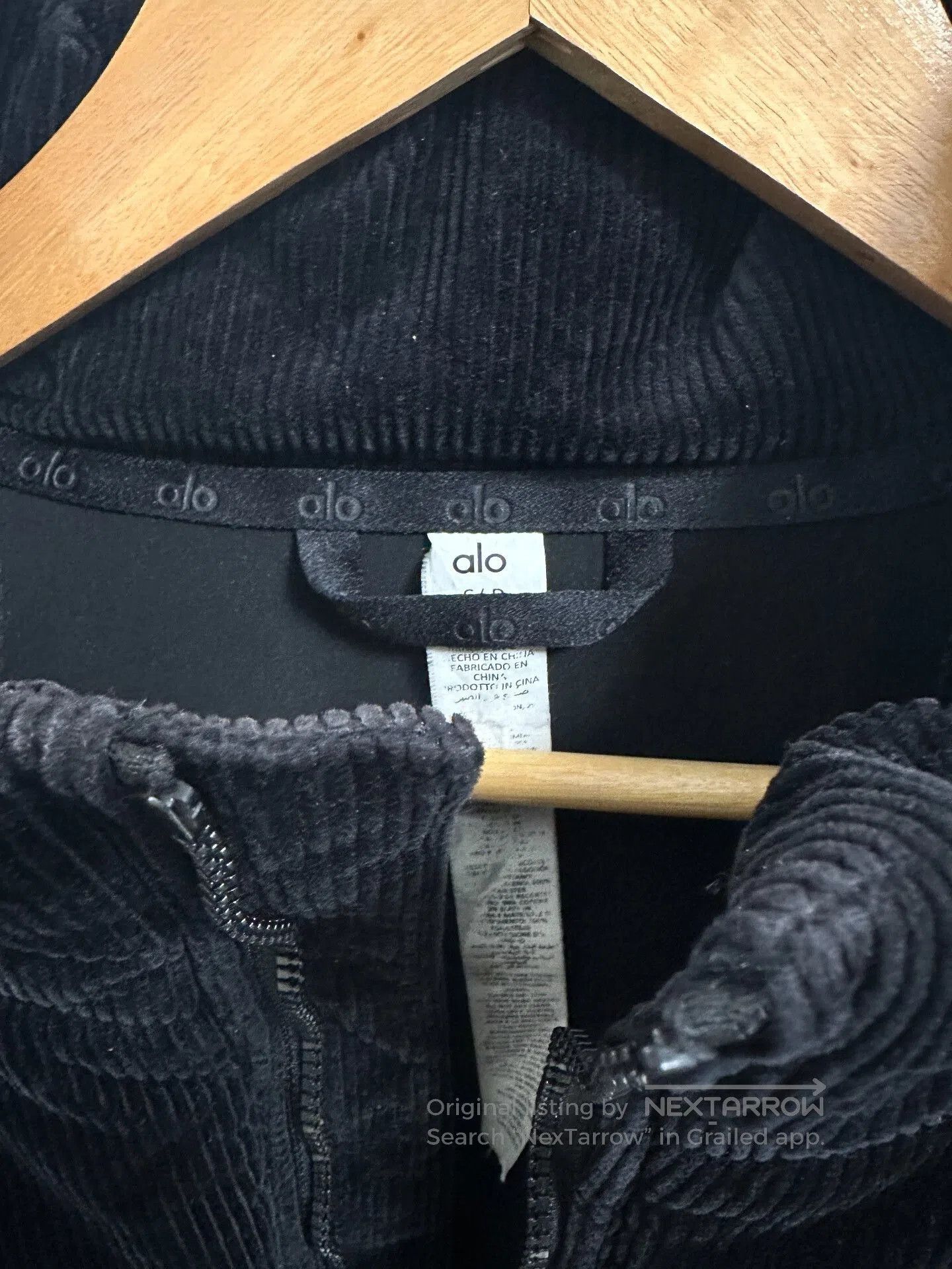 Alo Yoga Alo Yoga Black Corduroy Jacket. Size S / US 4 / IT 40 - 3 Thumbnail