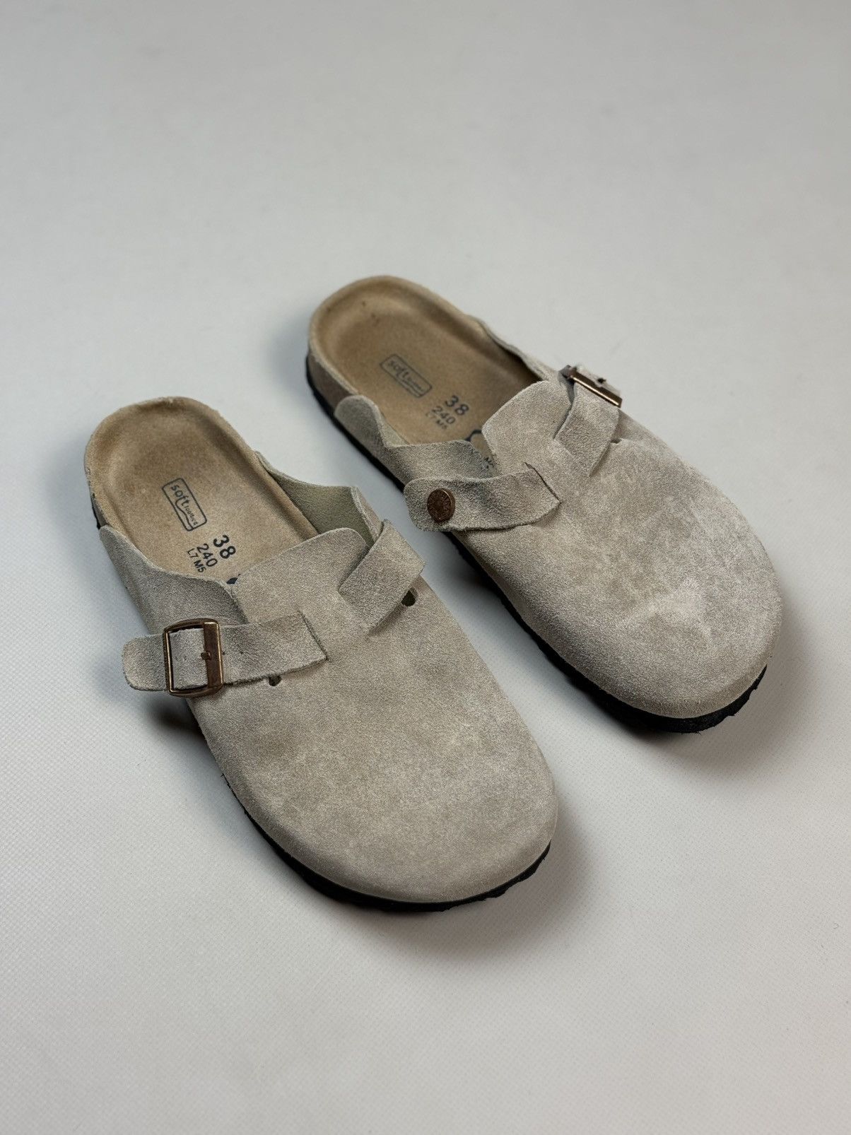 Birkenstock Birkenstock Boston Ladies Suede Clogs Sabo Shoes Flats Size US 7 / IT 37 - 1 Thumbnail