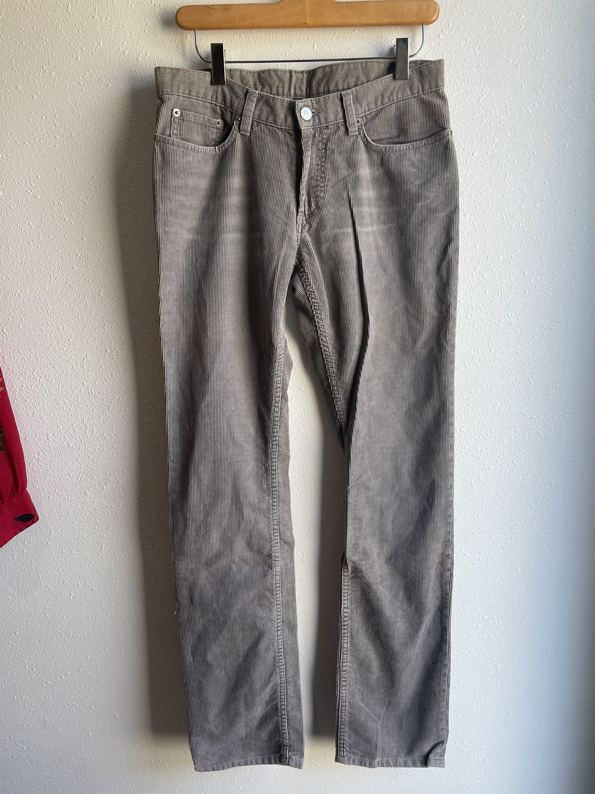 Helmut Lang Helmut Lang S/S 2004 Low Rise Corduroy Pants 30x30 Size US 30 / EU 46 - 1 Thumbnail