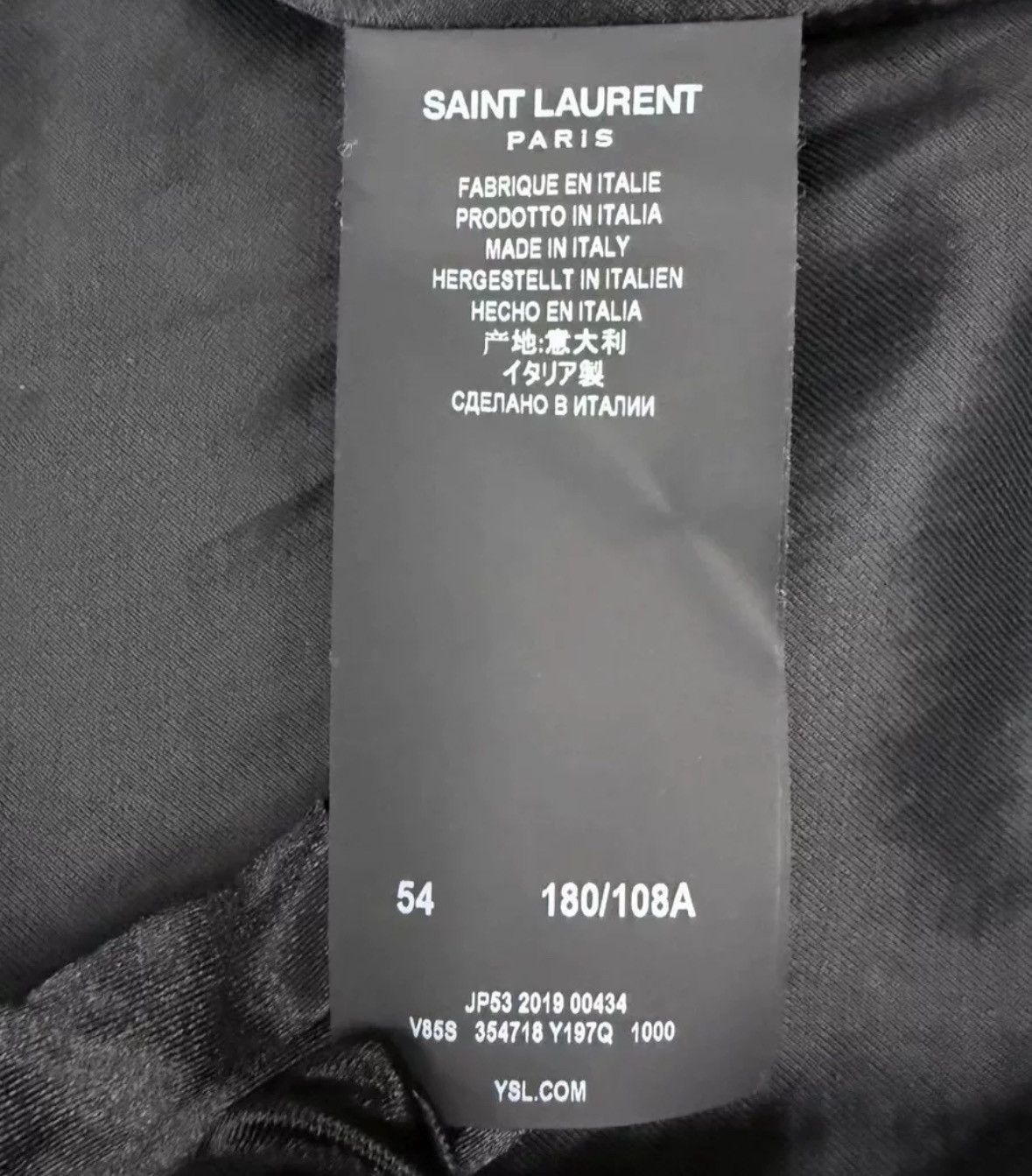 Saint Laurent Paris × Yves Saint Laurent Saint Laurent All Black Baseball Leather Baseball Jacket Size US S / EU 44-46 / 1 - 4 Thumbnail