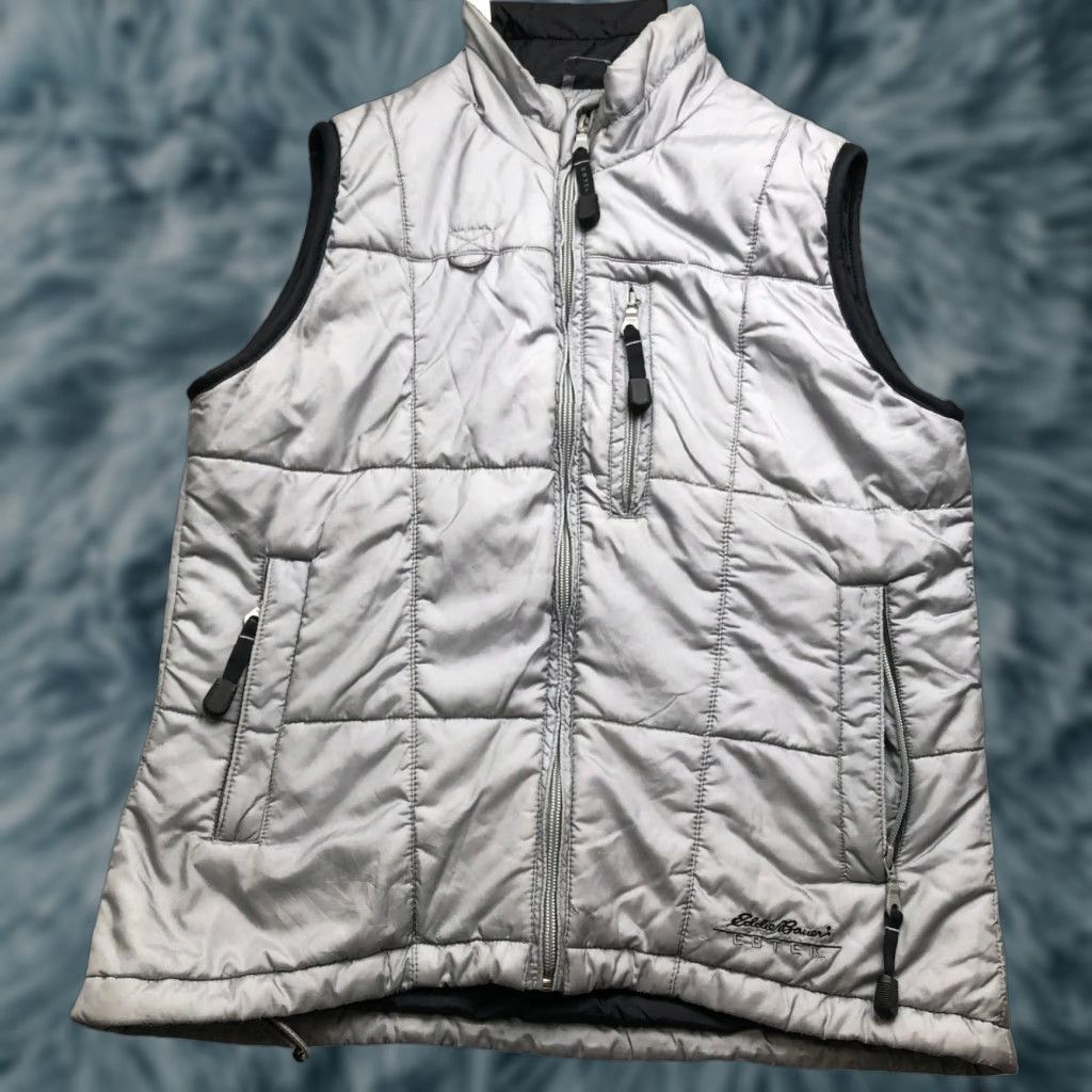 Eddie Bauer Eddie Bauer EBTEK Primaloft Quilted Puffer Vest Jacket Women's XS Nylon Gray Vest Size XS / US 0-2 / IT 36-38 - 1 Thumbnail