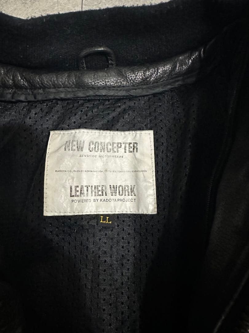 Kadoya KADOYA Riders Leather Single/Double Jacket Black LL Size US XL / EU 56 / 4 - 3 Thumbnail