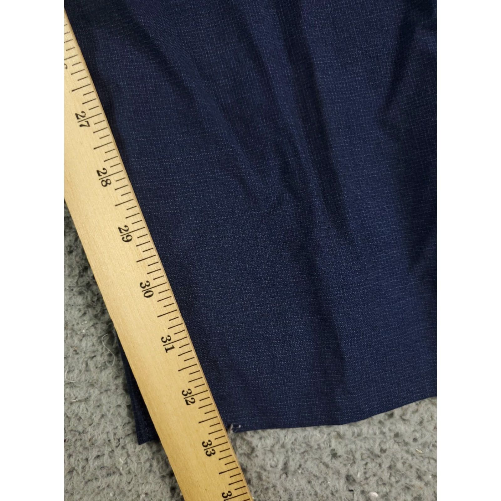 BRAX BRAX Dress Pants Mens 36x33 Blue Flat Front Trousers Chino Regular Fit Wool Size US 36 / EU 52 - 5 Thumbnail