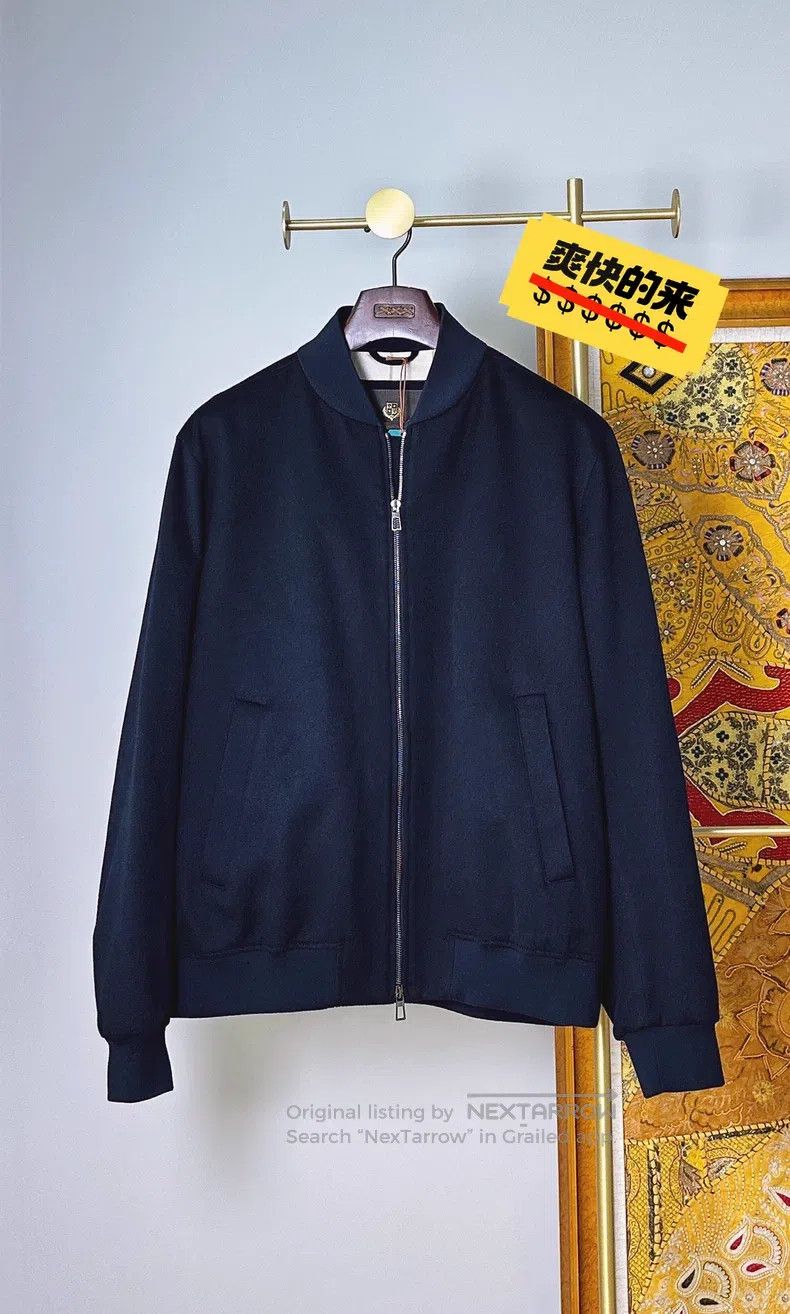 Loro Piana Loro Piana Cashmere Ivy Bomber pilot jacket Size US XL / EU 56 / 4 - 1 Thumbnail