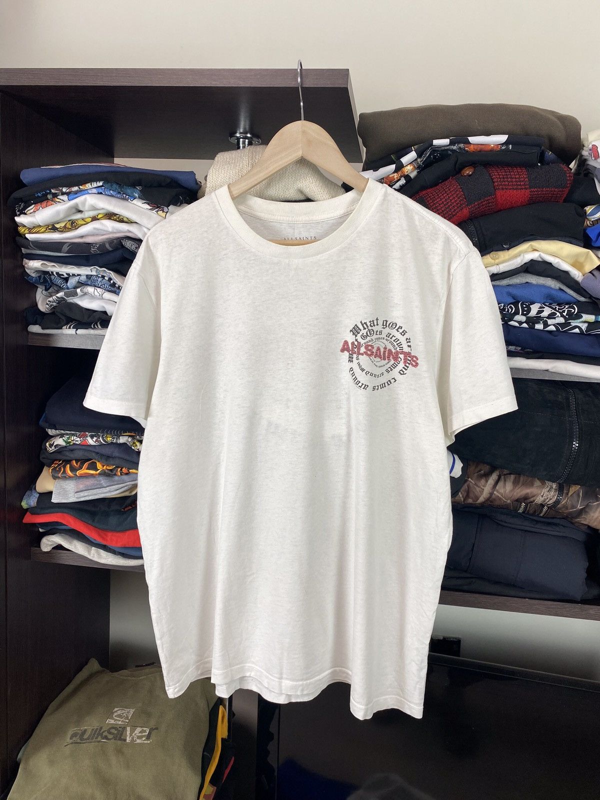 Allsaints × Japanese Brand × Vintage Y2K Vintage Allsaints Tee Shirt Archive Hype Size US M / EU 48-50 / 2 - 6 Thumbnail
