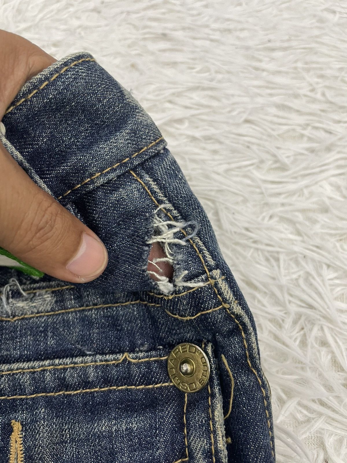 Dsquared2 Distress Dsquared2 3Q/Short Jeans Pant Made in Italy Size US 31 - 11 Thumbnail
