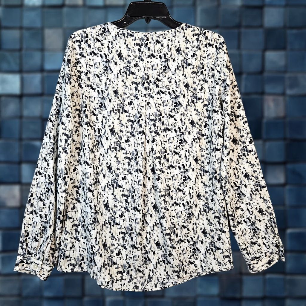Vintage CAbi Hat Womens M Women Shatter Geometric neck Split Blouse Size Size M / US 6-8 / IT 42-44 - 1 Thumbnail