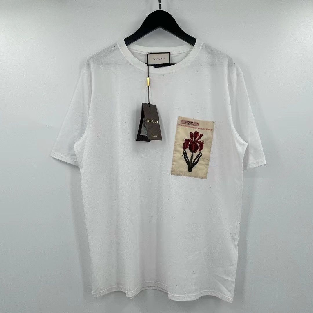 Gucci Gucci floral pocket hole short sleeves Size US M / EU 48-50 / 2 - 1 Thumbnail