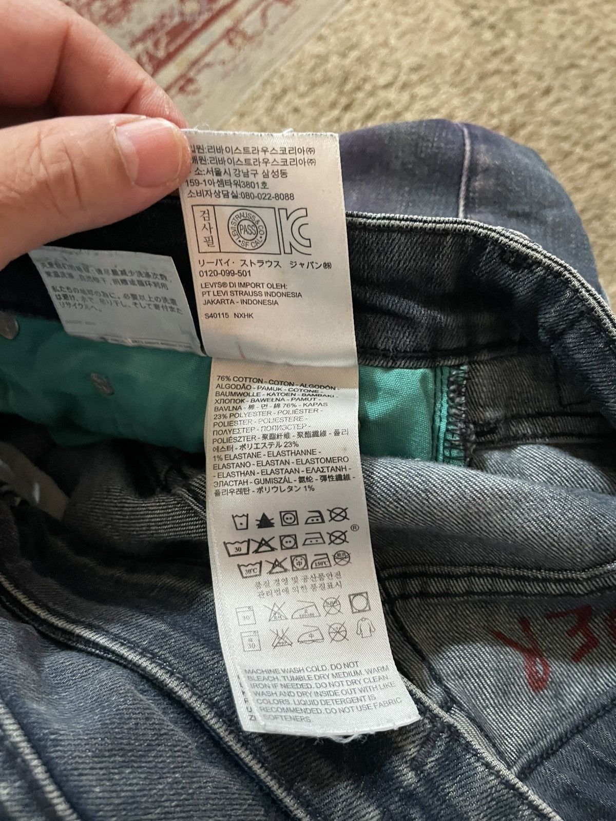 Levi's Daperdashery x Levi’s 511 custom made denim jeans Size US 32 / EU 48 - 11 Thumbnail
