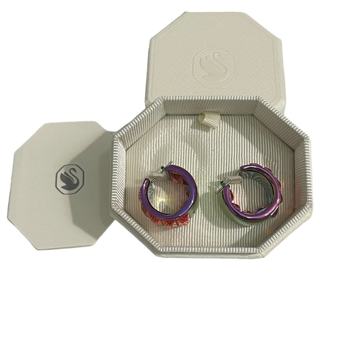 Swarovski Swarovski Curiosa hoop earrings Octagon cut New Size ONE SIZE - 6 Thumbnail