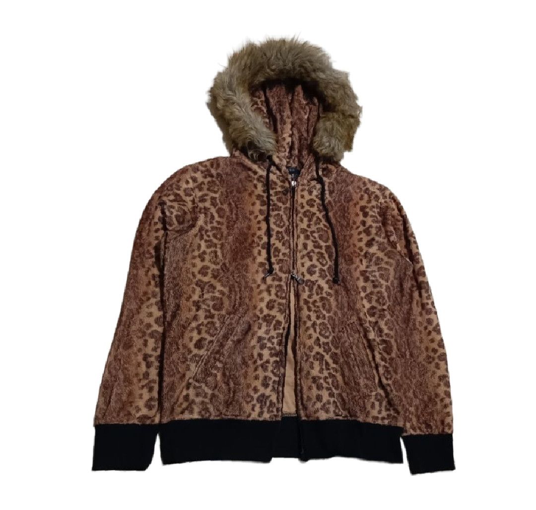 Beauty Beast One Leopard Print Zip Up (fur removable/attached) Size US M / EU 48-50 / 2 - 3 Thumbnail
