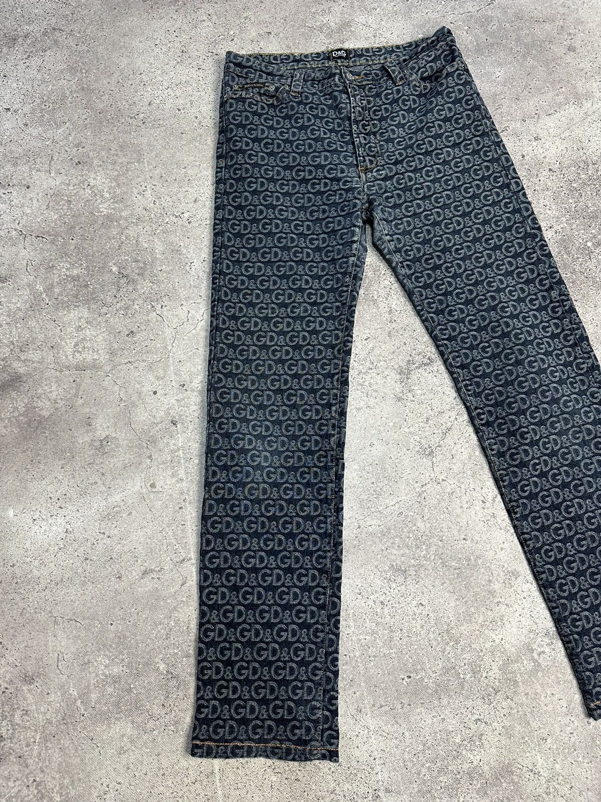 Dolce & Gabbana Vintage Dolce & Gabbana Monogram D&G Denim Pants Jeans Y2K Size US 32 / EU 48 - 2 Thumbnail