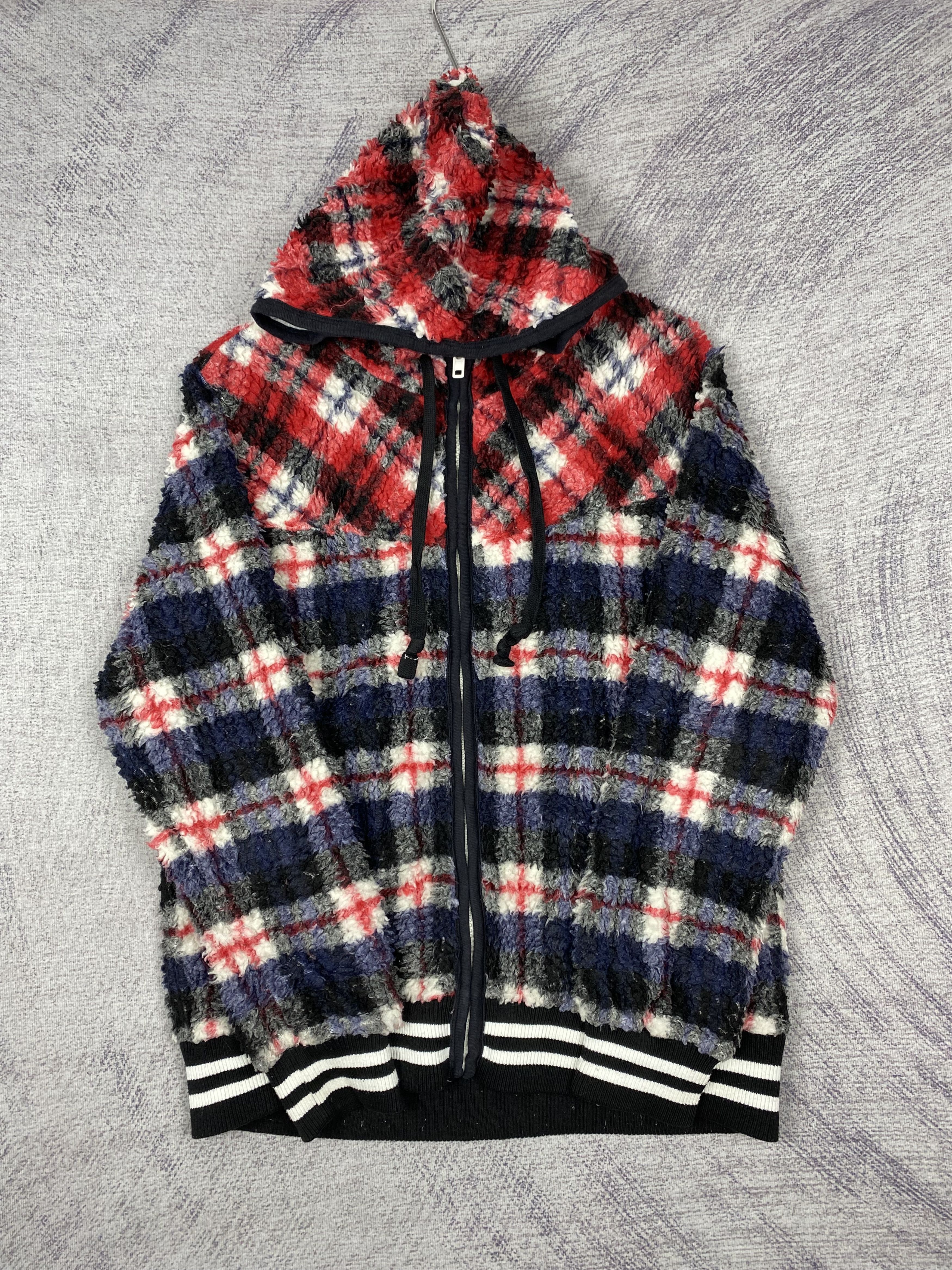 Japanese Brand Vintage Japanese Brand Hoodie Fleece Flannel Sweater Jacket Size US L / EU 52-54 / 3 - 4 Thumbnail