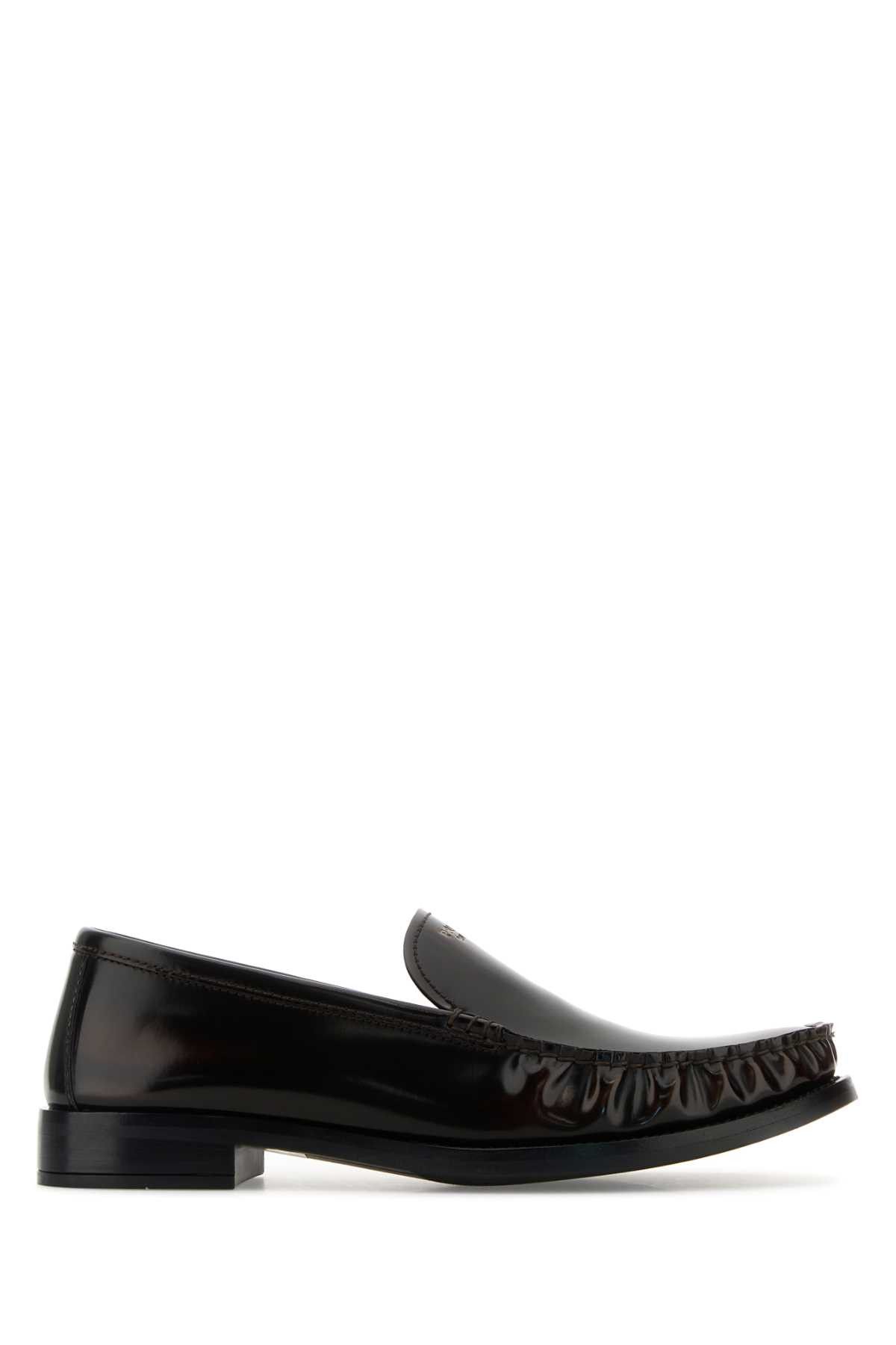 Prada Dark Brown Leather Loafers Size US 8.5 / IT 38.5 - 1 Thumbnail
