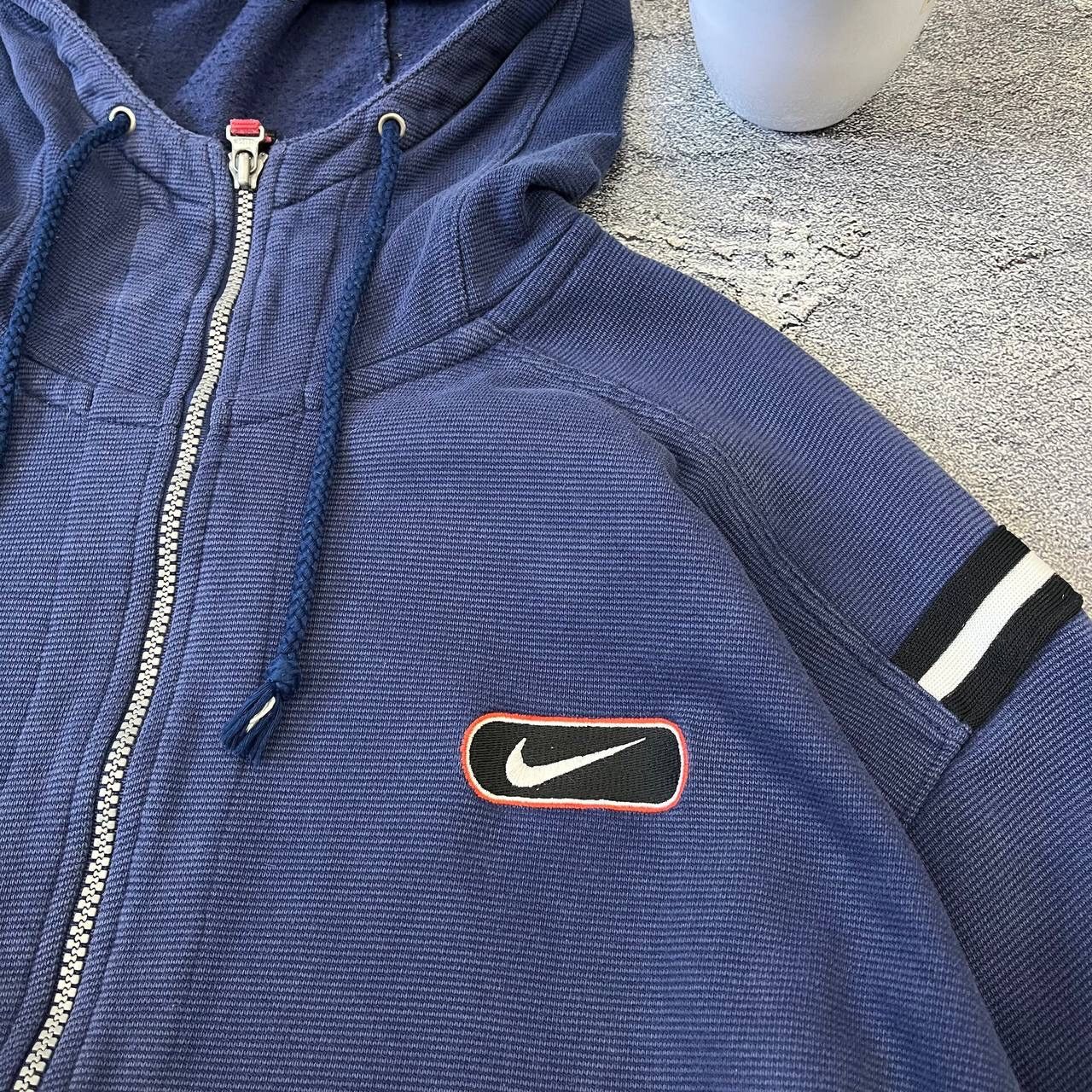 Nike Vintage Nike 90s Big Logo Distressed Zip-Hoodie Mens Size XL Size US XL / EU 56 / 4 - 9 Thumbnail
