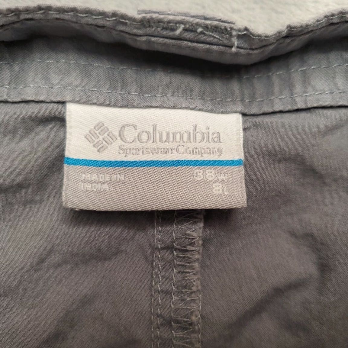 Vintage Columbia Shorts Men 38x86 Gray 100% Cotton Lightweight Hiking Outdoors Casual Size US 38 / EU 54 - 2 Thumbnail