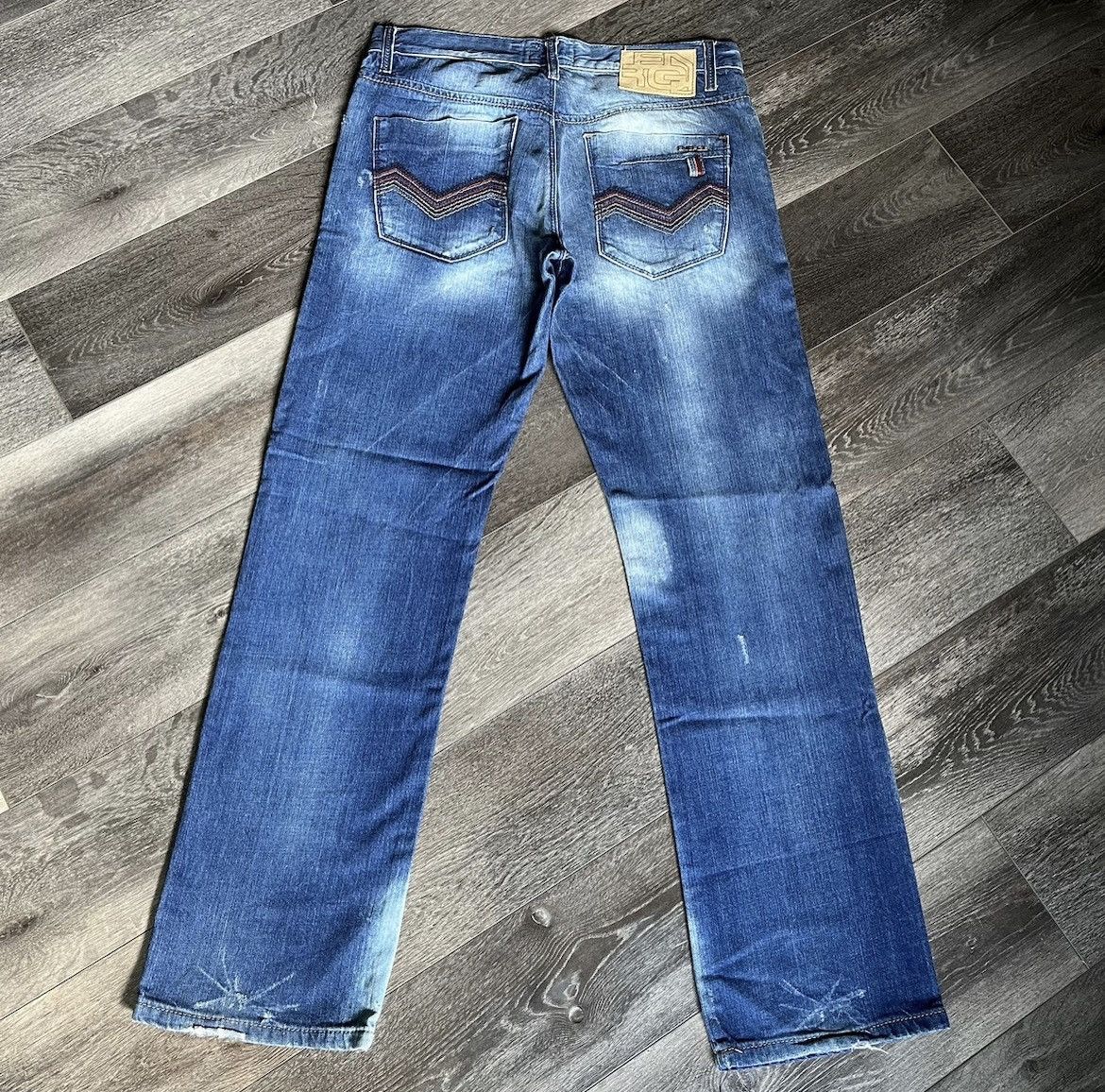 Energie Vintage Energie Sixty Mulligan Distressed Denim Jeans 33x32 Size US 33 - 1 Thumbnail