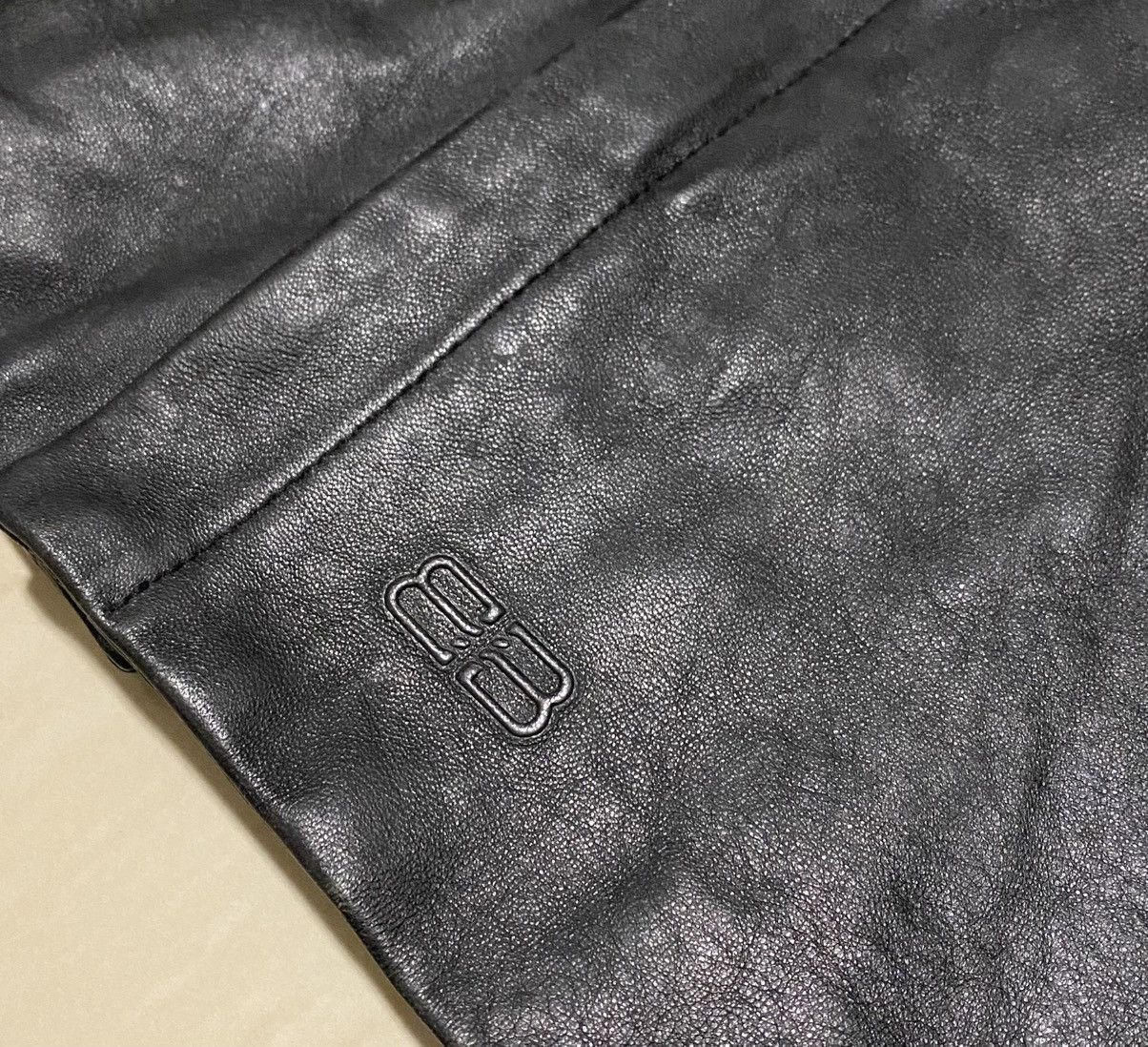 Balenciaga Balenciaga - 1997 Leather Zip-up Jacket Size US L / EU 52-54 / 3 - 8 Thumbnail