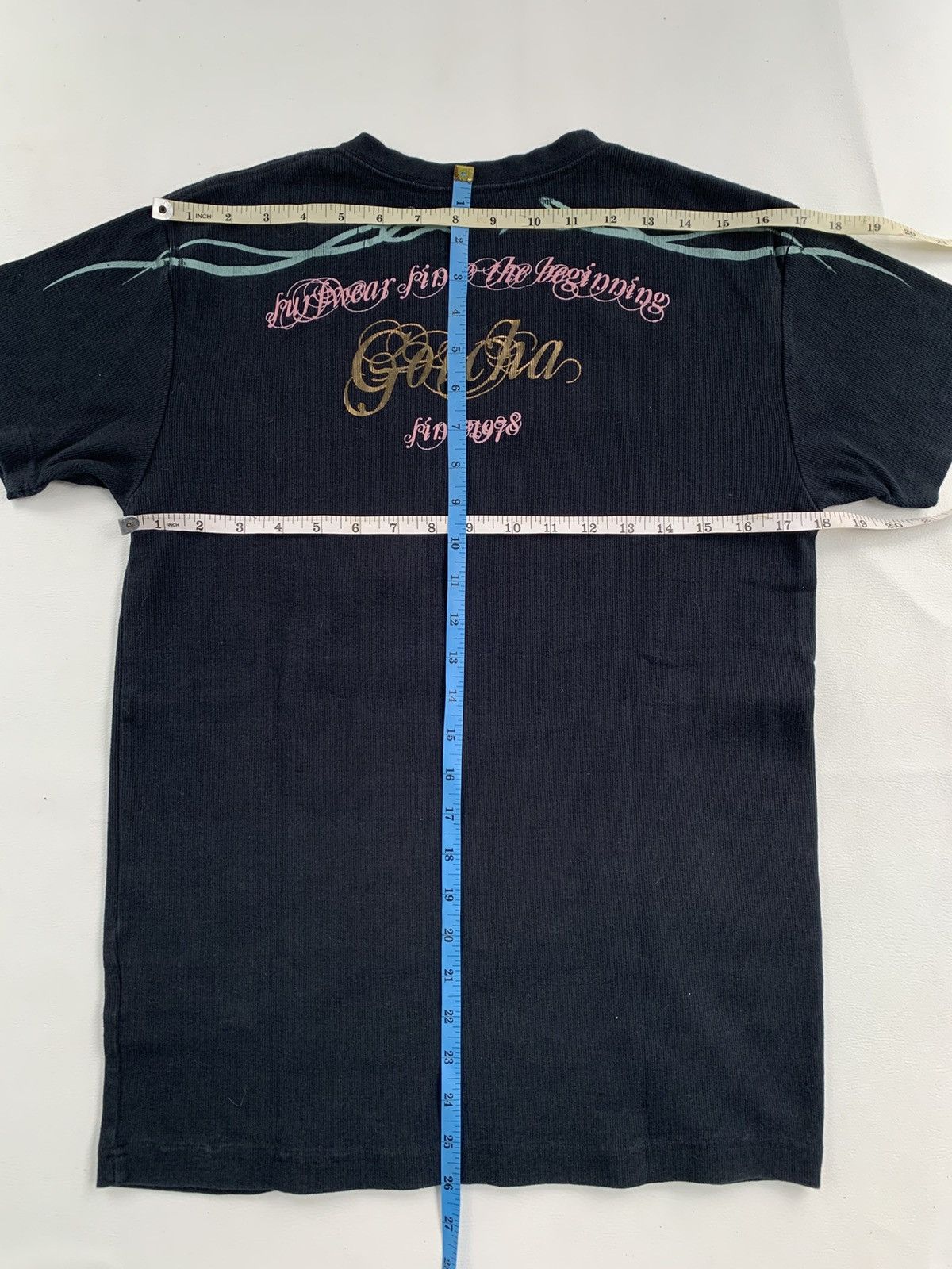 Vintage 🇺🇸 Gotcha Surf Hard Poem Gothic Surfware Tshirt Size US L / EU 52-54 / 3 - 9 Thumbnail