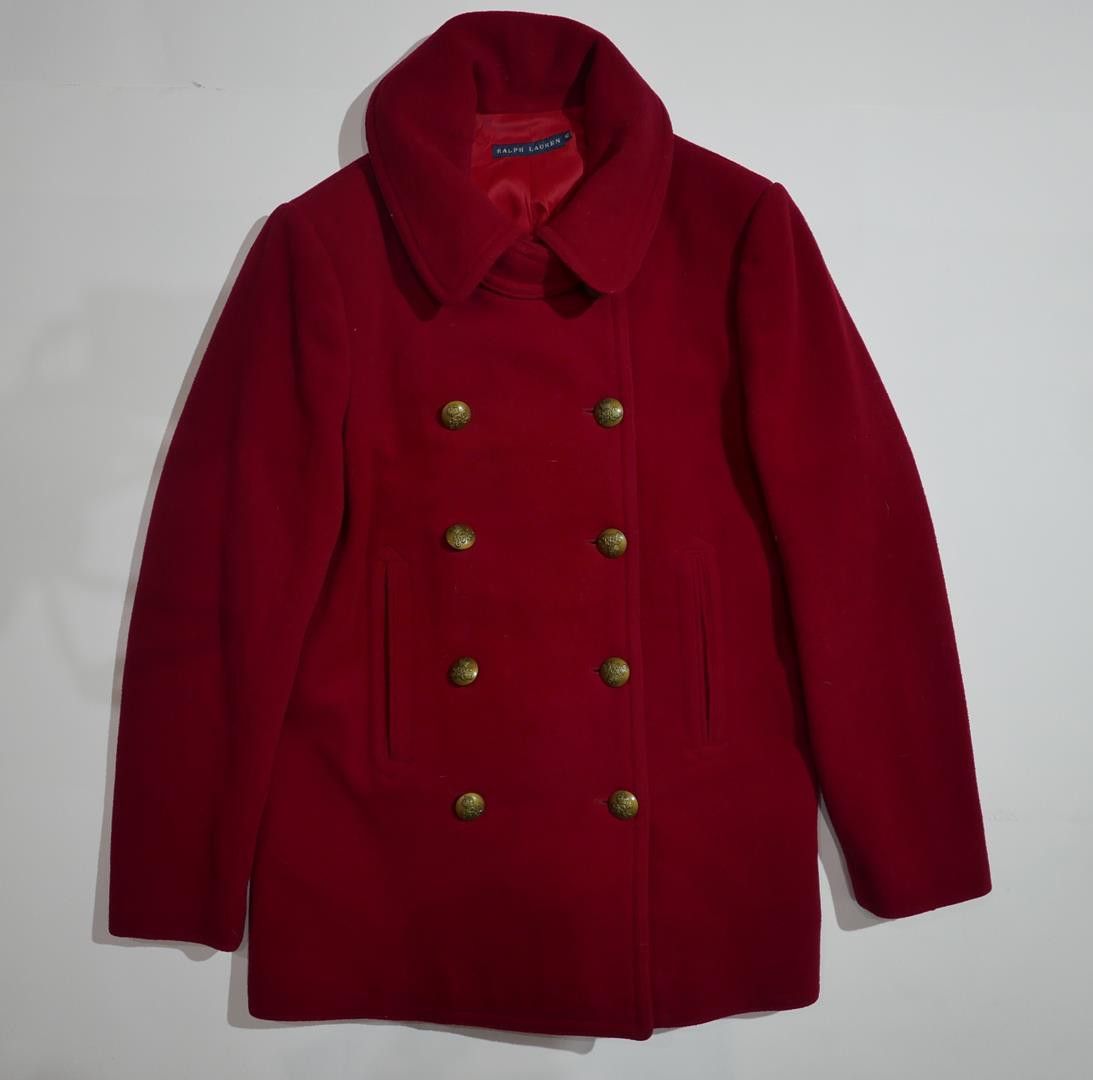 Ralph Lauren Blue Label Jacket Pea Coat Double Breasted 12