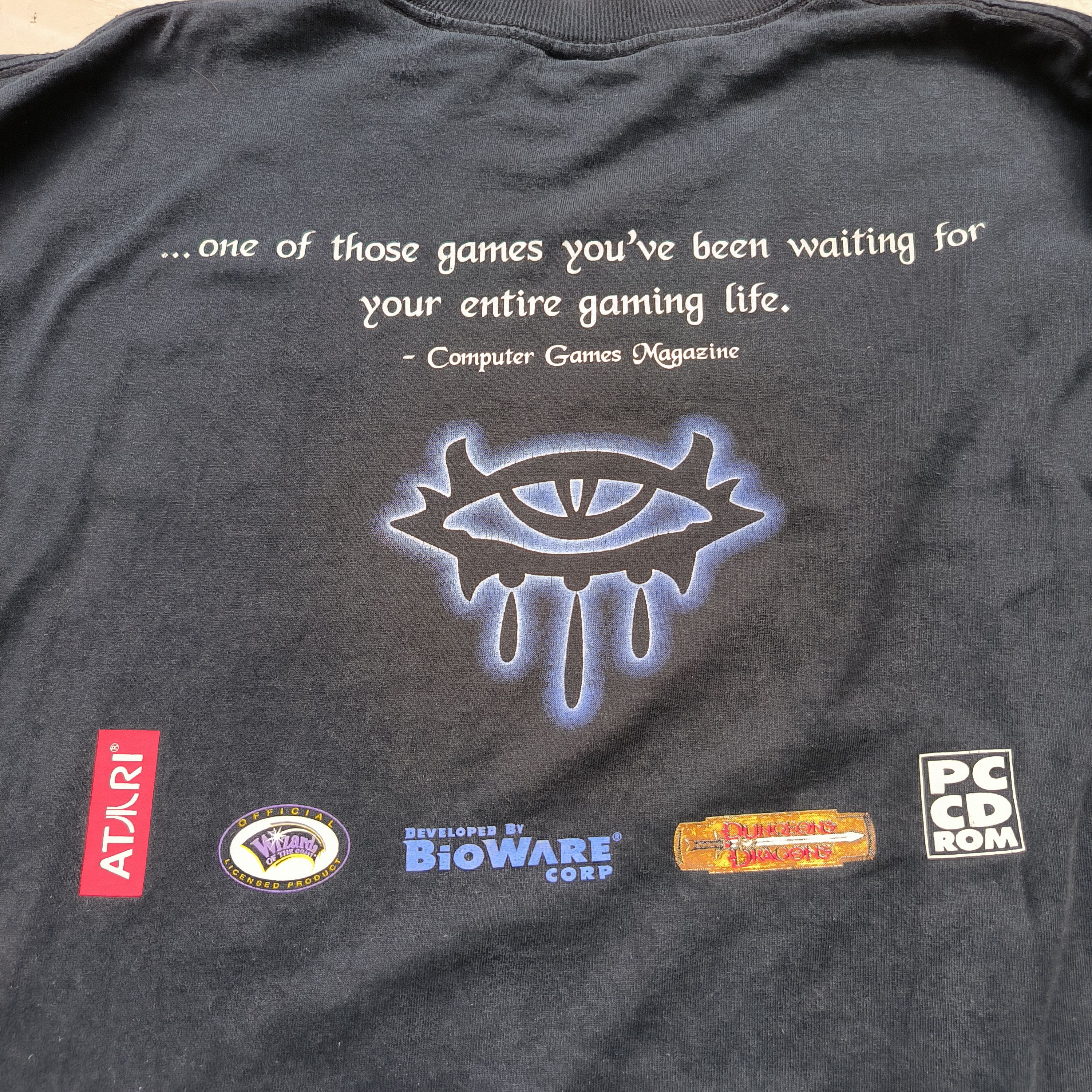 Vintage Vintage 2000s Neverwinter Nights Video Game Promo Shirt Size US XL / EU 56 / 4 - 6 Thumbnail