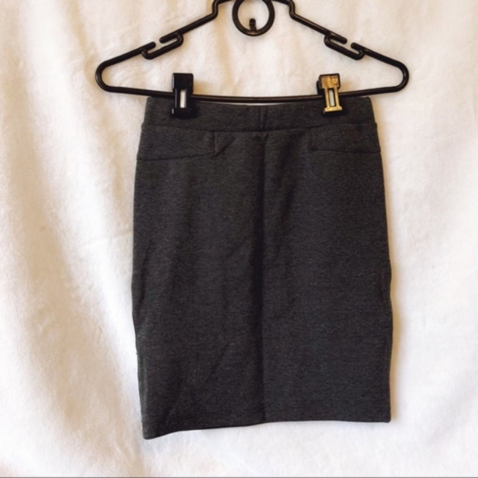 Eleven Paris Eleven Paris Gray Knit Pencil Skirt Size 26" / US 2 / IT 38 - 7 Thumbnail