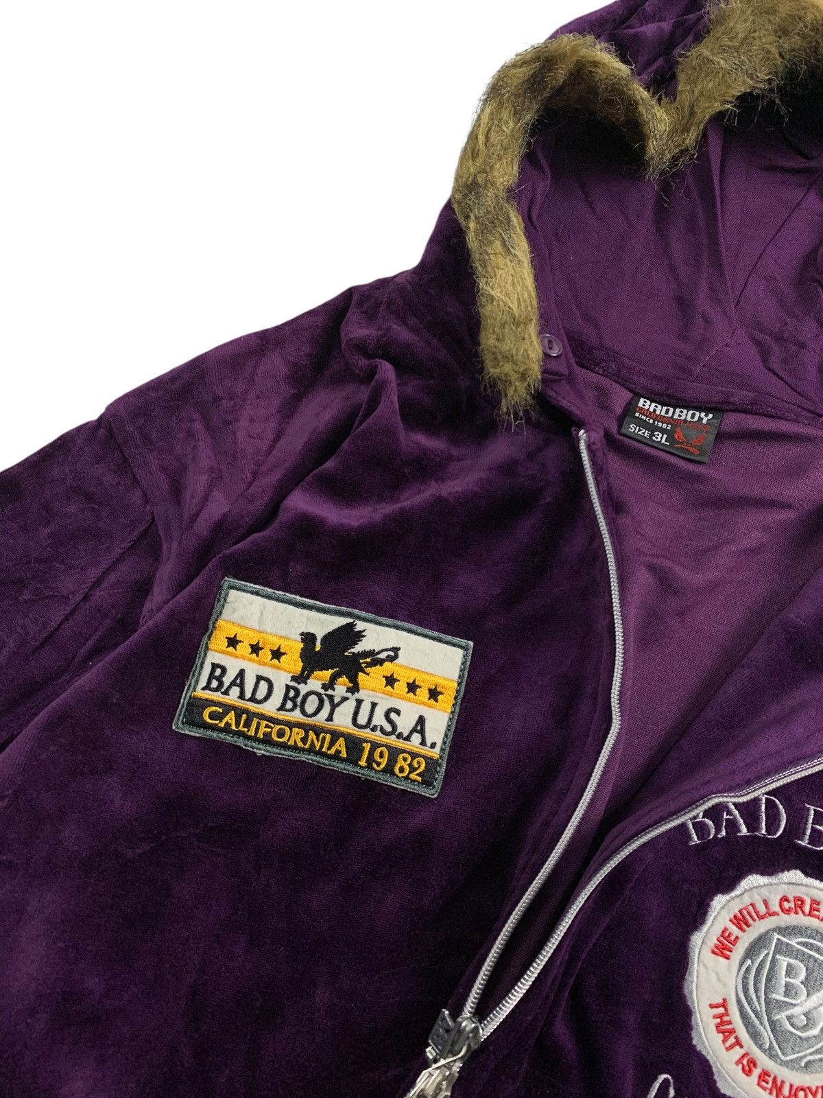 If Six Was Nine Badboy velvet fur ziphoodie lgb style Size US L / EU 52-54 / 3 - 6 Thumbnail