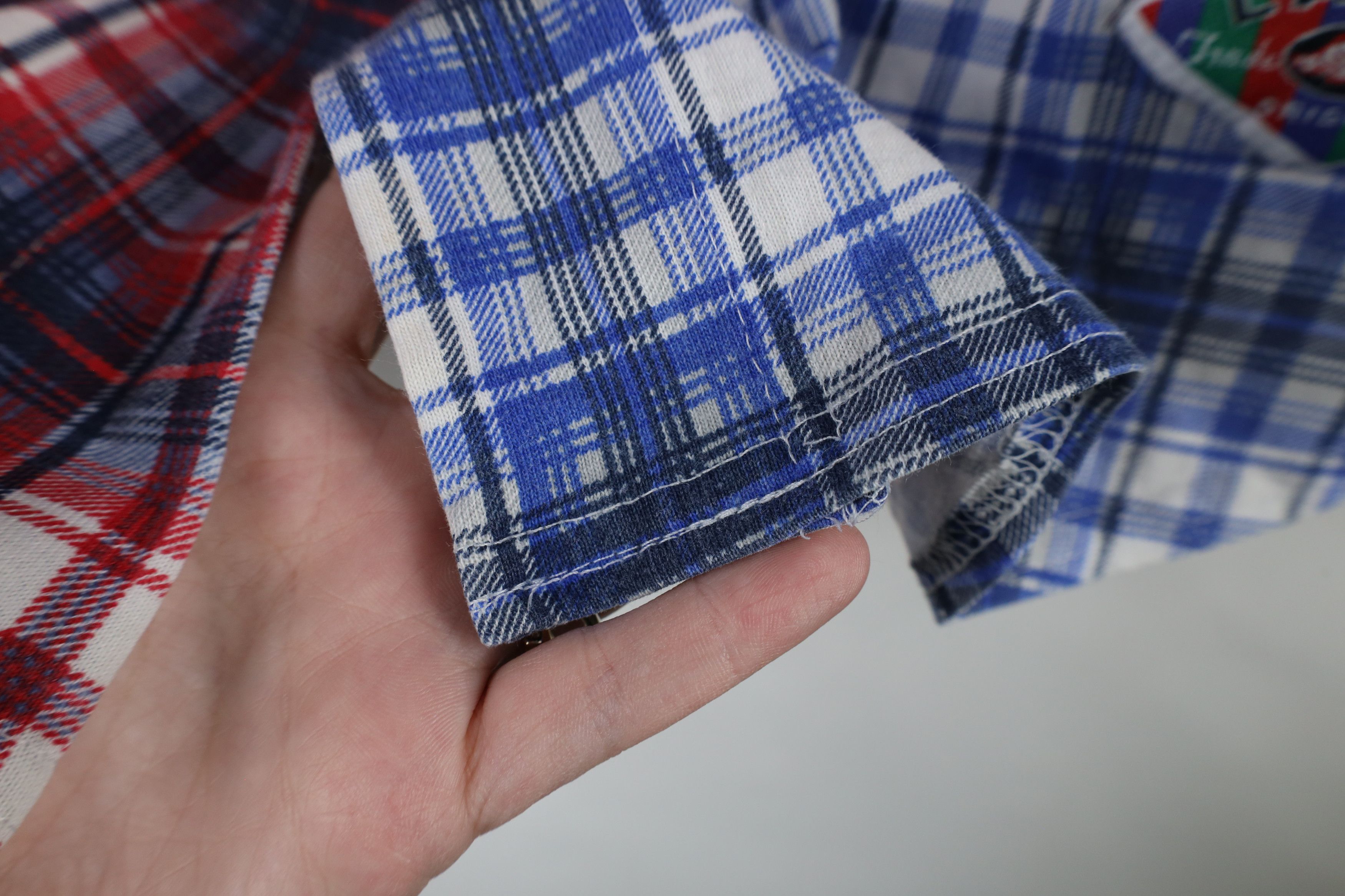 Vintage Vintage 90s Streetwear Block Flannel Baseball Jersey Plaid Size XL / US 12-14 / IT 48-50 - 5 Thumbnail