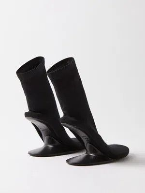 Balenciaga o1y0625 Sock Ankle Boots in Black Size US 6 / IT 36 - 2 Thumbnail