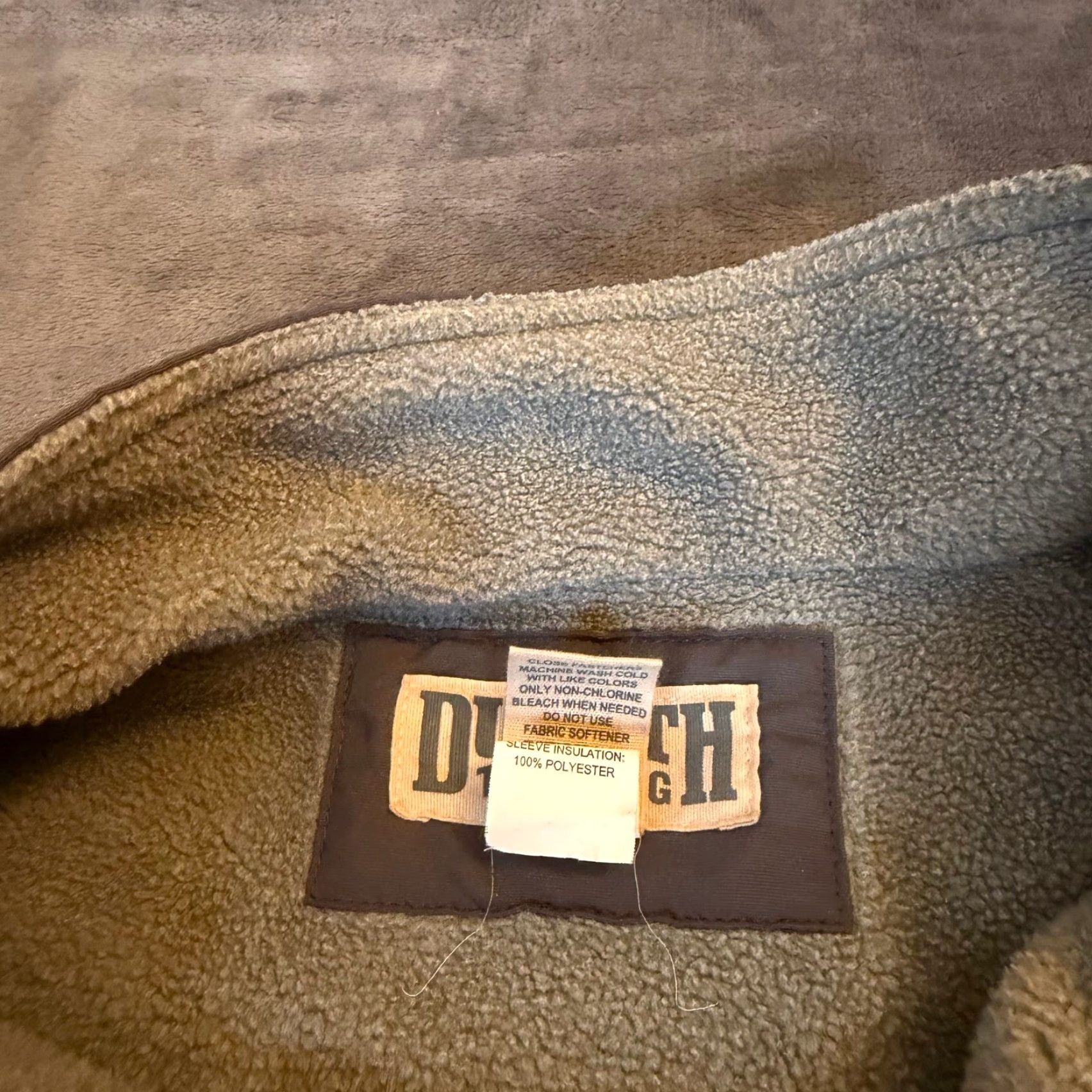 Duluth Trading Company Duluth Trading Co Mens 3XL Fleece Lined Jacket Gray Full Zip Bomber Work Coat Jacket long Sleeve Zip Pockets Insulated Casual Fall Winter Mens Size US XXL / EU 58 / 5 - 6 Thumbnail