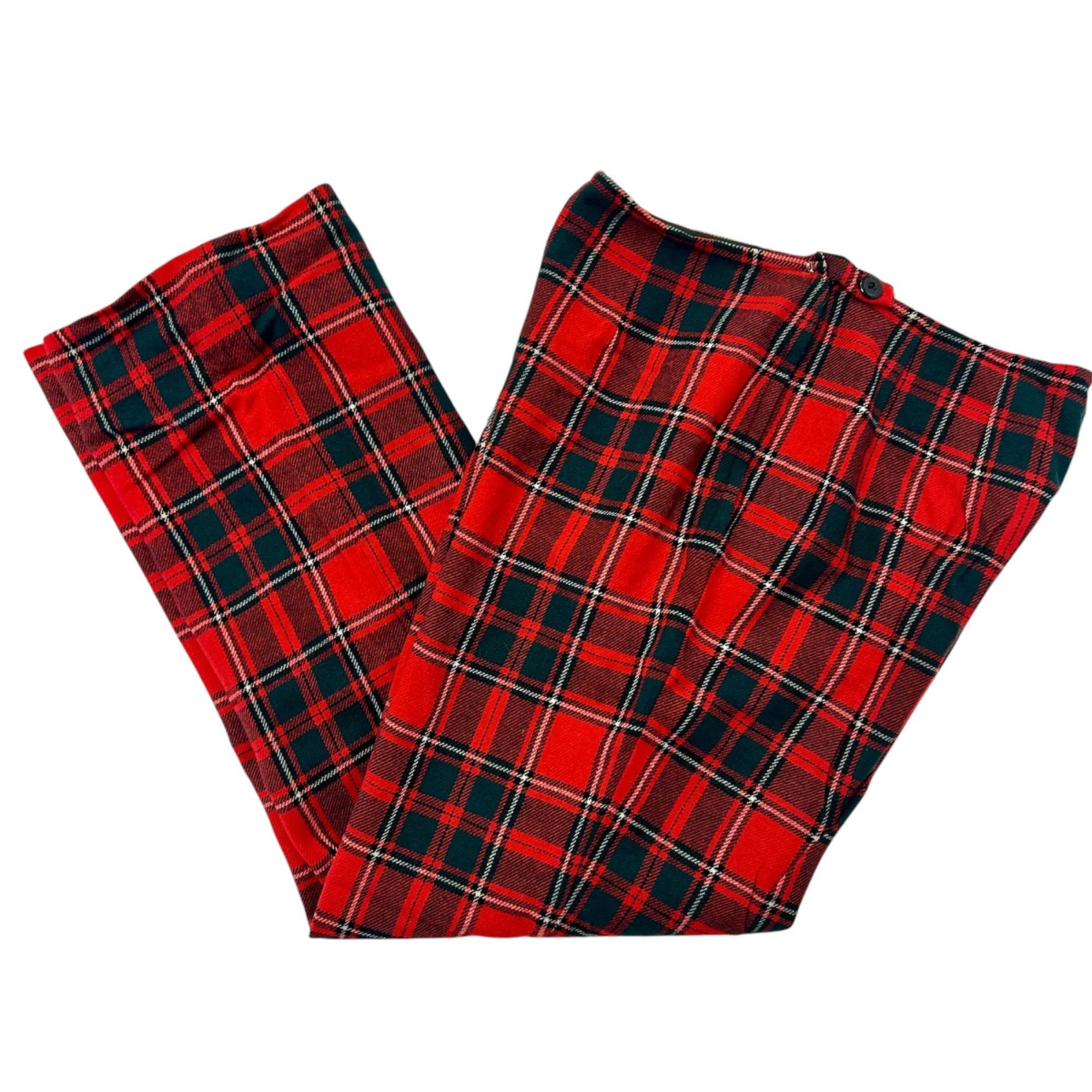 Pendleton Vtg Pendleton TARTAN Christmas Plaid Lined WOOL Pants Slacks Size 26" / US 2 / IT 38 - 8 Thumbnail