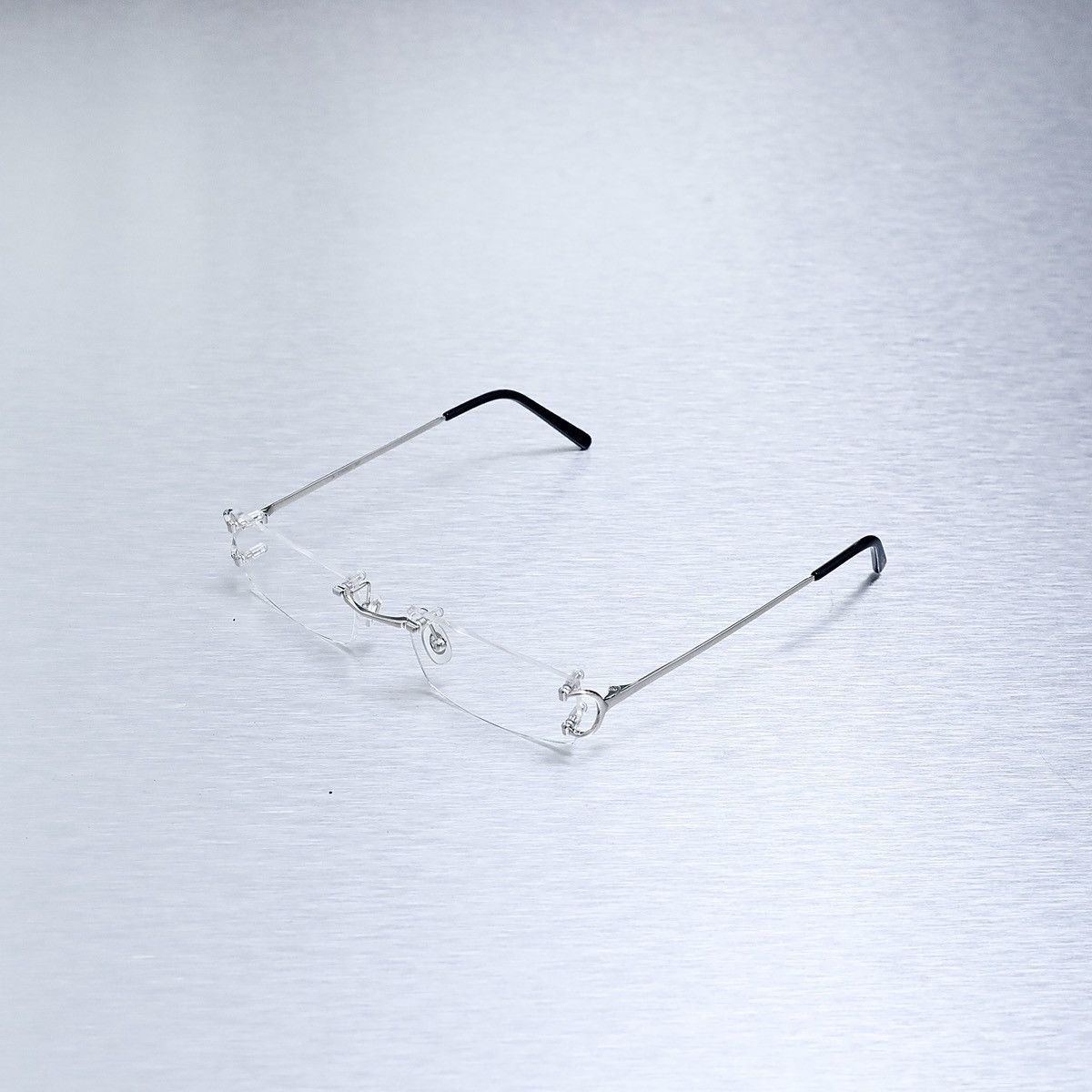 image of Cartier Ct0092O 002 Glasses in Silver, Men's