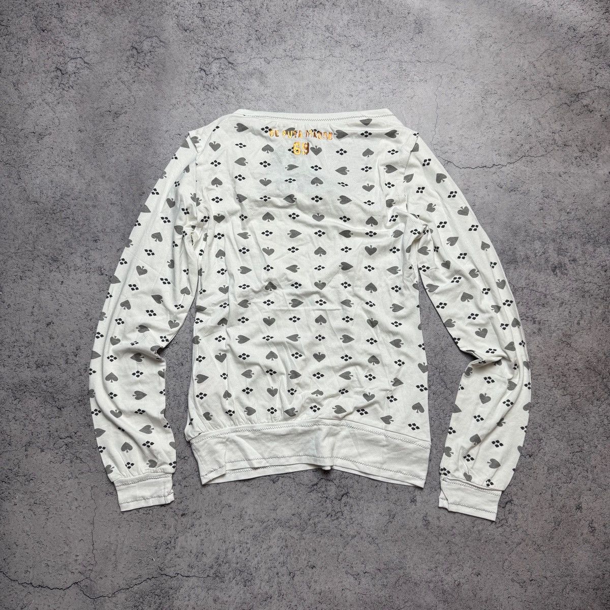 Other NEW De Puta Madre Y2K RARE Long sleeve T Shirt Size S / US 4 / IT 40 - 2 Thumbnail