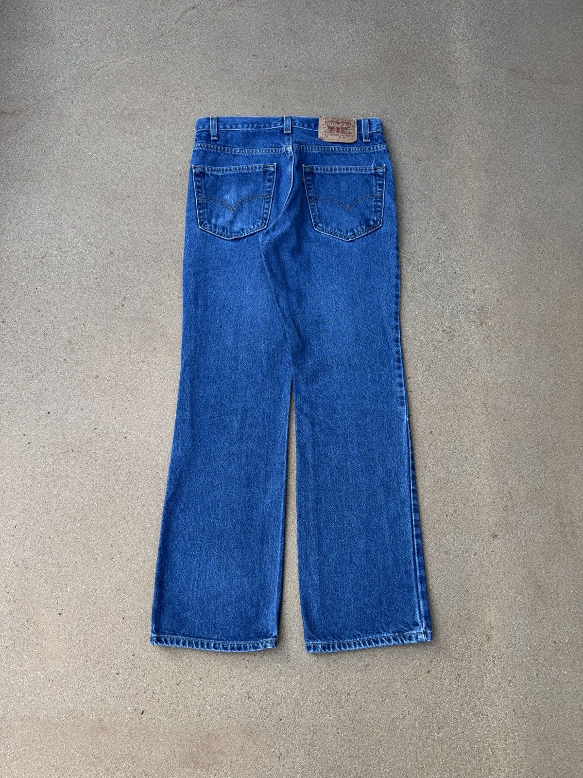 Levi's Vtg 90’s Levi’s 517 Red Tab Bootcut Flare Denim Jeans 31x30 Size US 31 - 2 Thumbnail