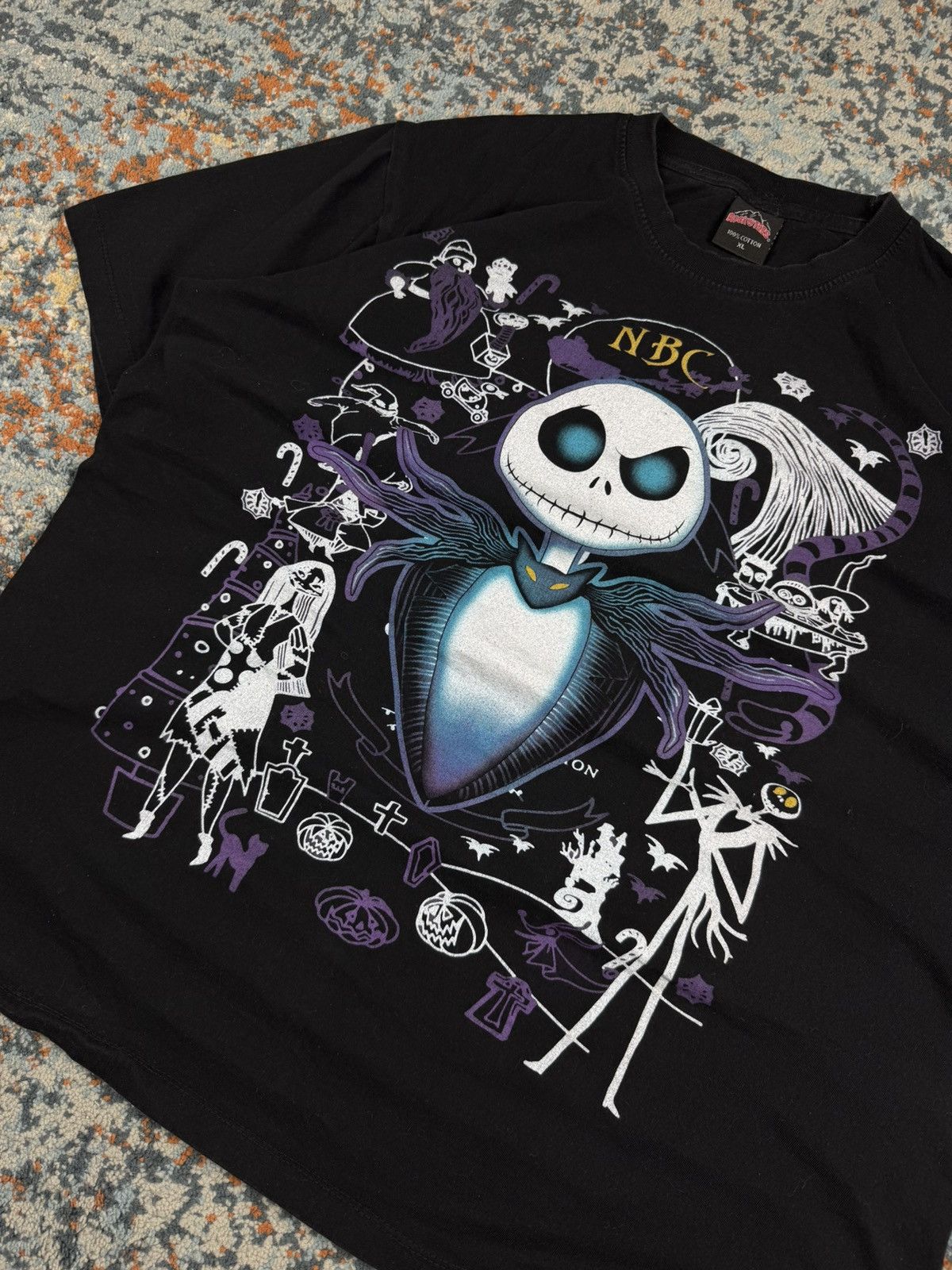 Vintage Vintage Y2K Tim Burton the nightmare before christmas tee Size US XL / EU 56 / 4 - 5 Thumbnail
