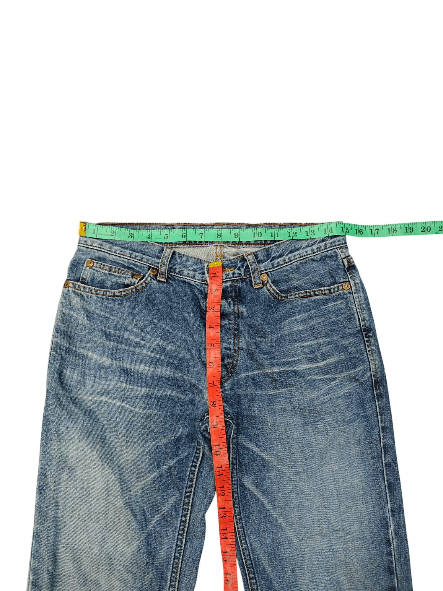 Lounge Lizard Japanese Brand Lounge Lizard Clawmark Distress Denim Jeans Size US 30 / EU 46 - 14 Thumbnail