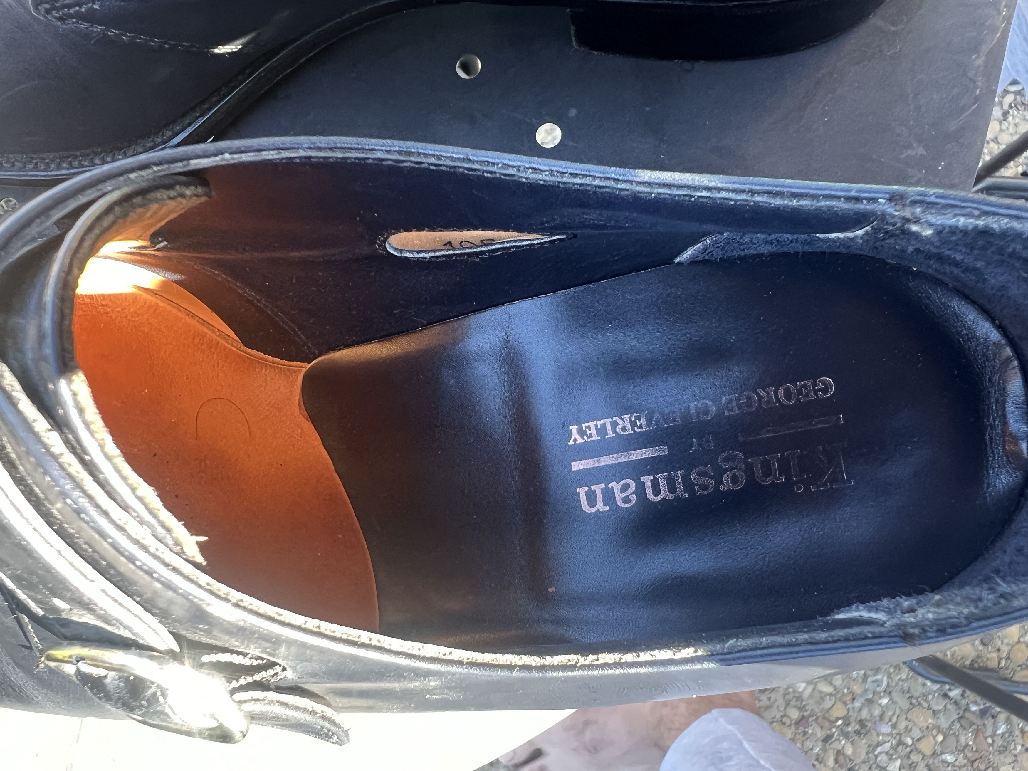 George Cleverley George cleverley kingsman monk strap shoes navy blue 10.5 us Size US 10.5 / EU 43-44 - 6 Thumbnail