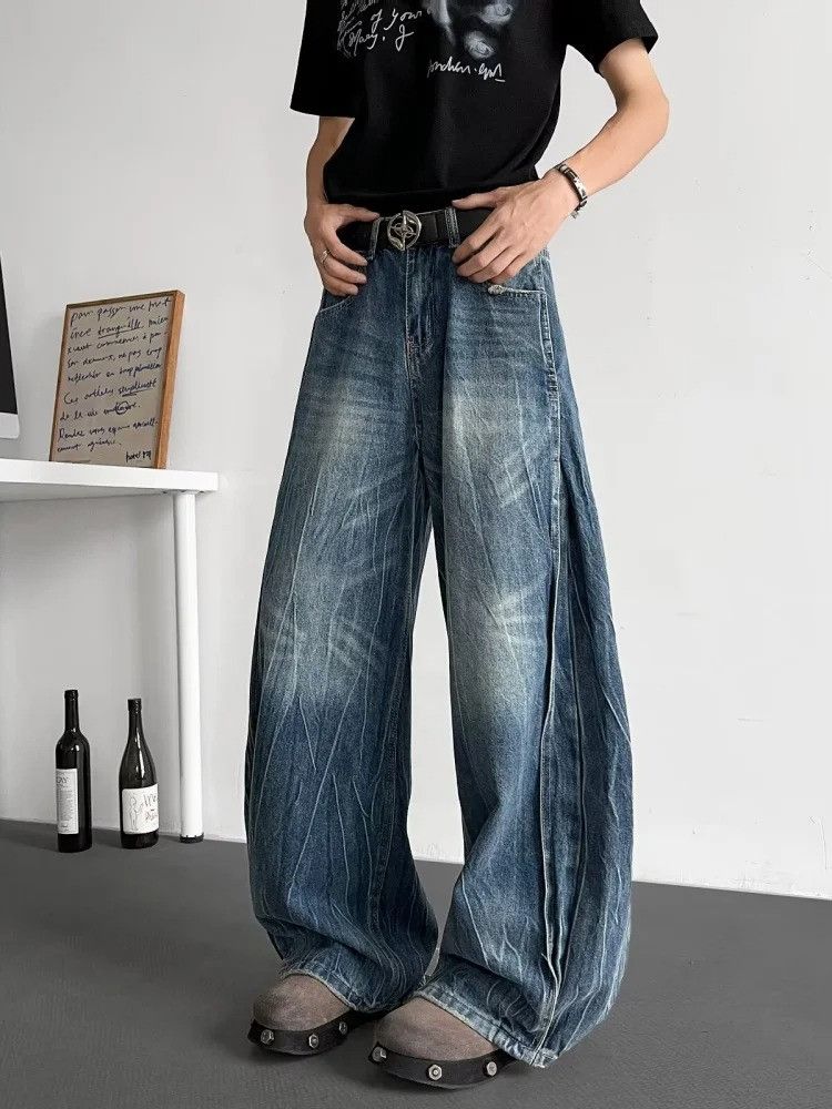 Vintage Y2K Patchwork Baggy Jeans Size US 30 / EU 46 - 4 Thumbnail