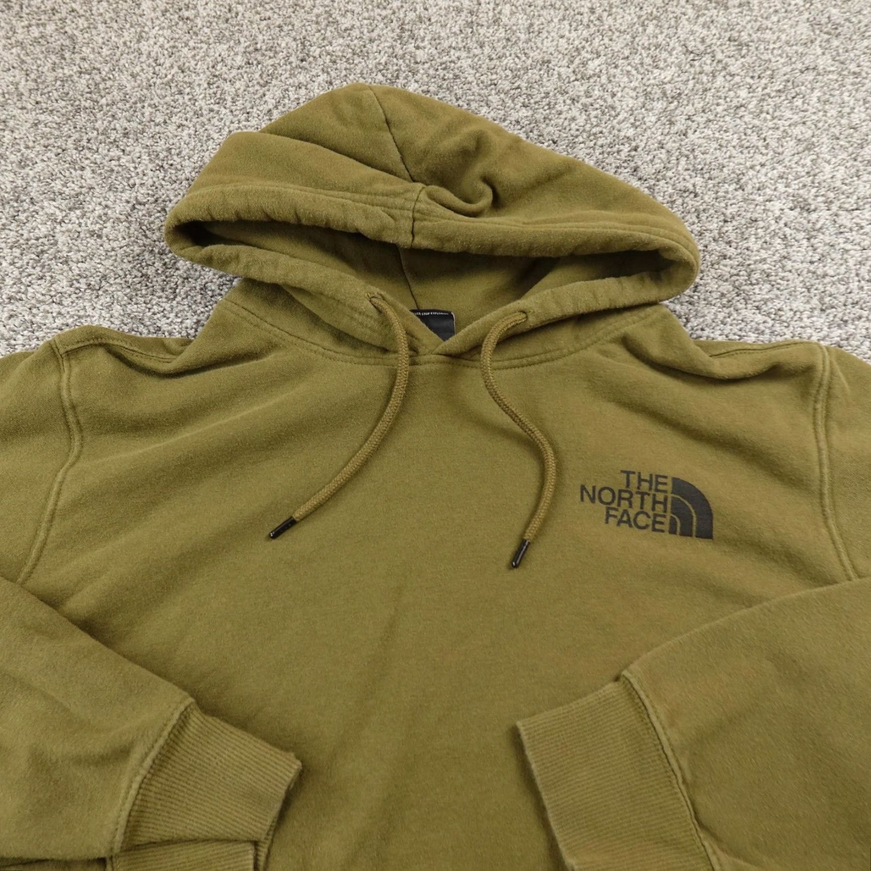 The North Face The North Face Hoodie Mens XL Green Graphic Print Pullover Sweatshirt Hiking Outdoor Crew Neck Pockets Fleece Size US XL / EU 56 / 4 - 3 Thumbnail