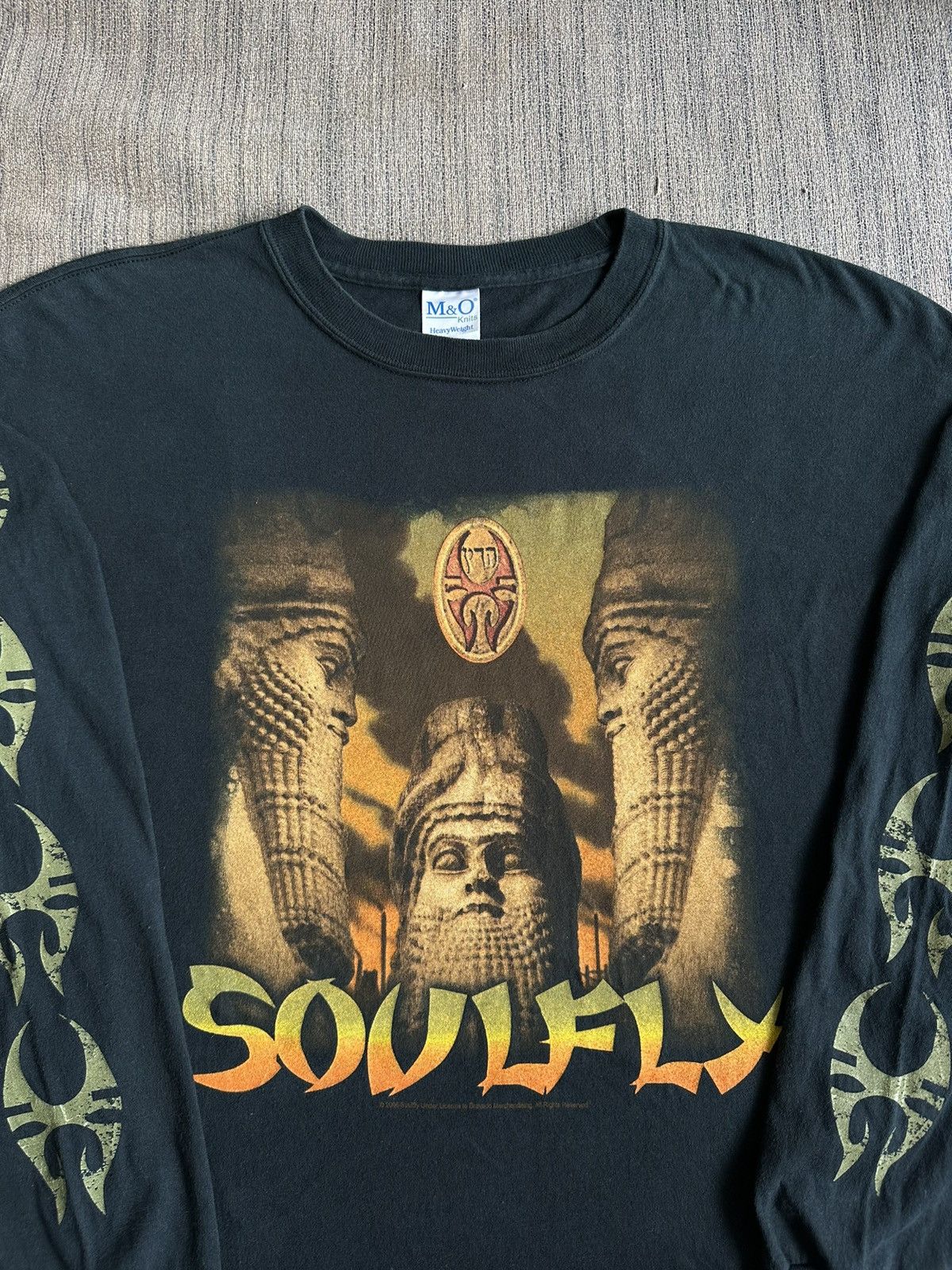 Band Tees × Vintage Vintage 2006 Soulfly Summer Tour Long Sleeve Hit USA RARE Size US L / EU 52-54 / 3 - 3 Thumbnail