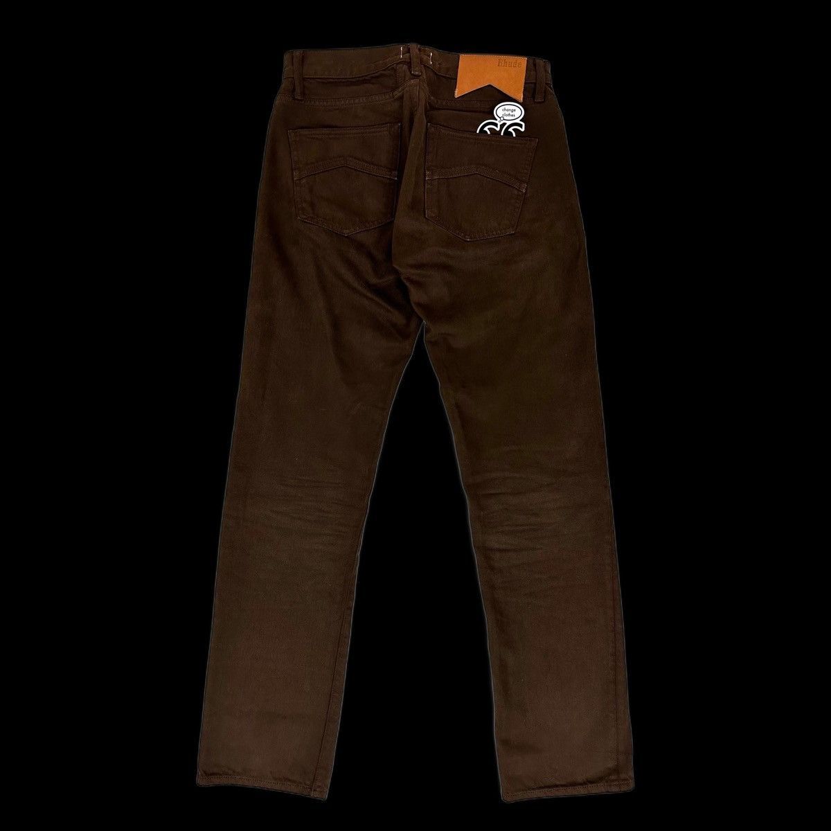 image of Rhude Denim Jeans Dark Brown Marlboro, Men's (Size 31)