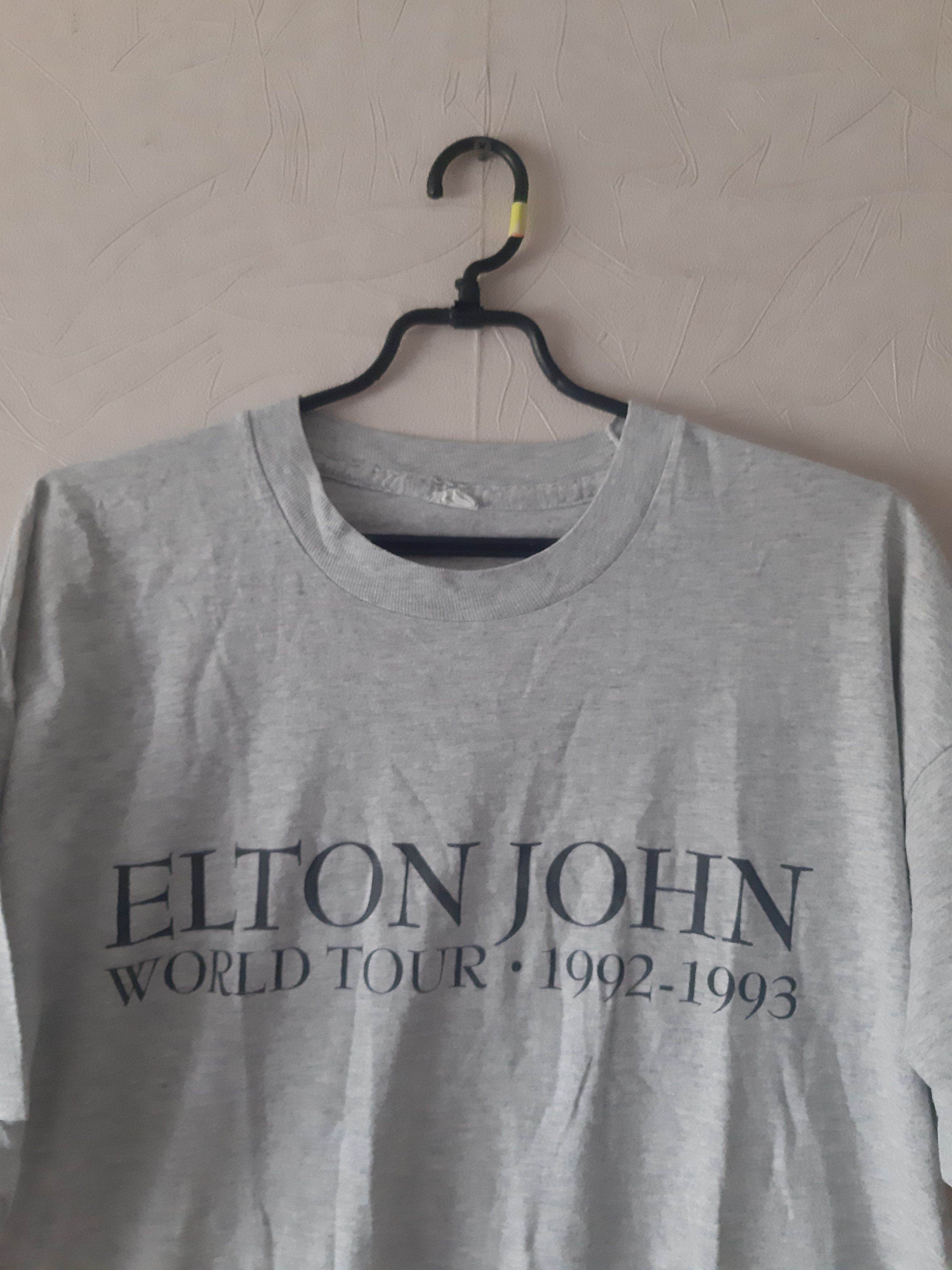 Vintage ELTON JOHN 1992-93 Concert Shirt Size US XL / EU 56 / 4 - 2 Thumbnail
