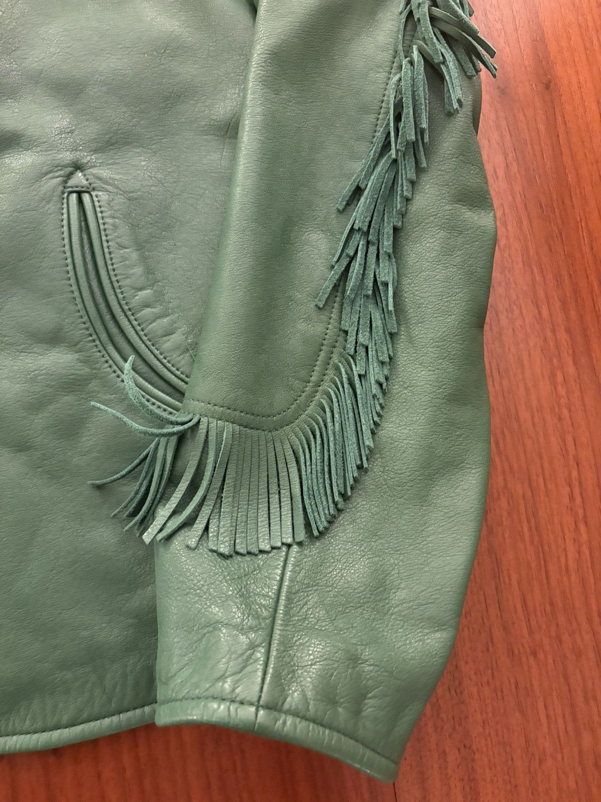 WYTHE WYTHE WESTERN FRINGE JACKET GREEN S Size US S / EU 44-46 / 1 - 2 Thumbnail