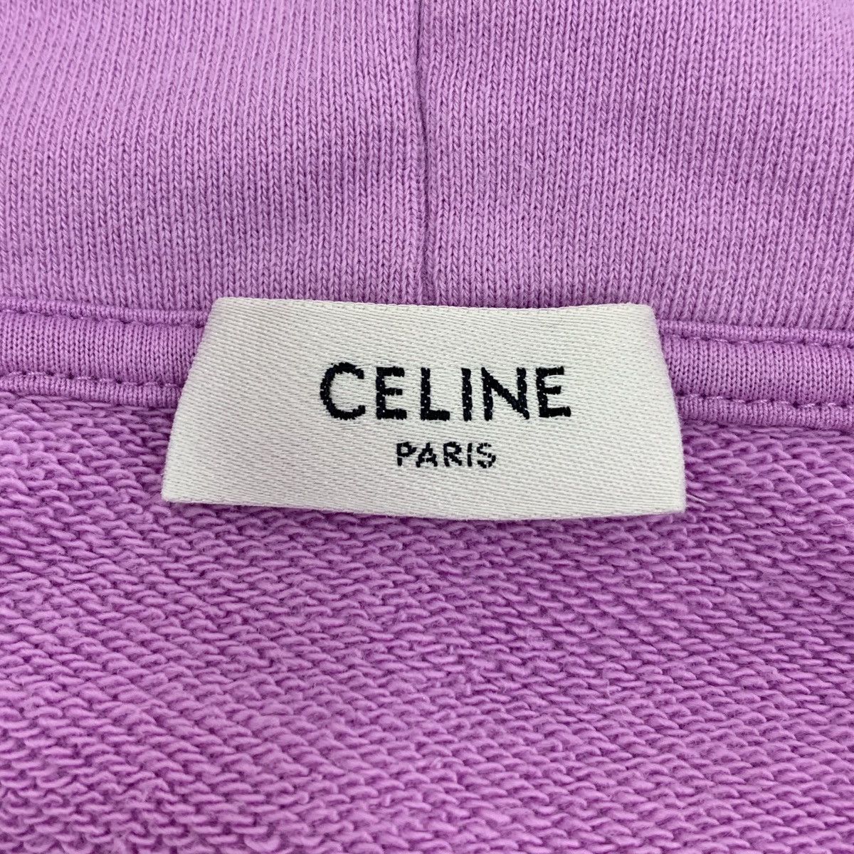 Celine Celine purple logo letter print cotton hoodie Size S / US 4 / IT 40 - 7 Thumbnail