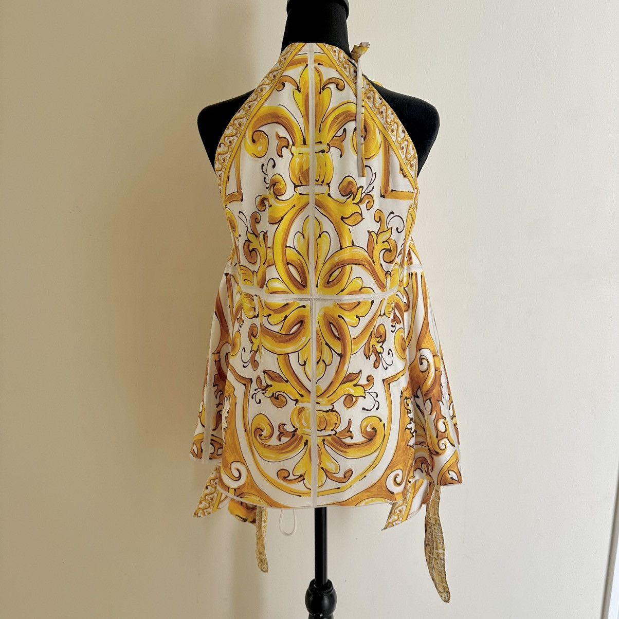 Dolce & Gabbana Dolce & Gabbana Majolica-print halterneck top Size M / US 6-8 / IT 42-44 - 13 Thumbnail