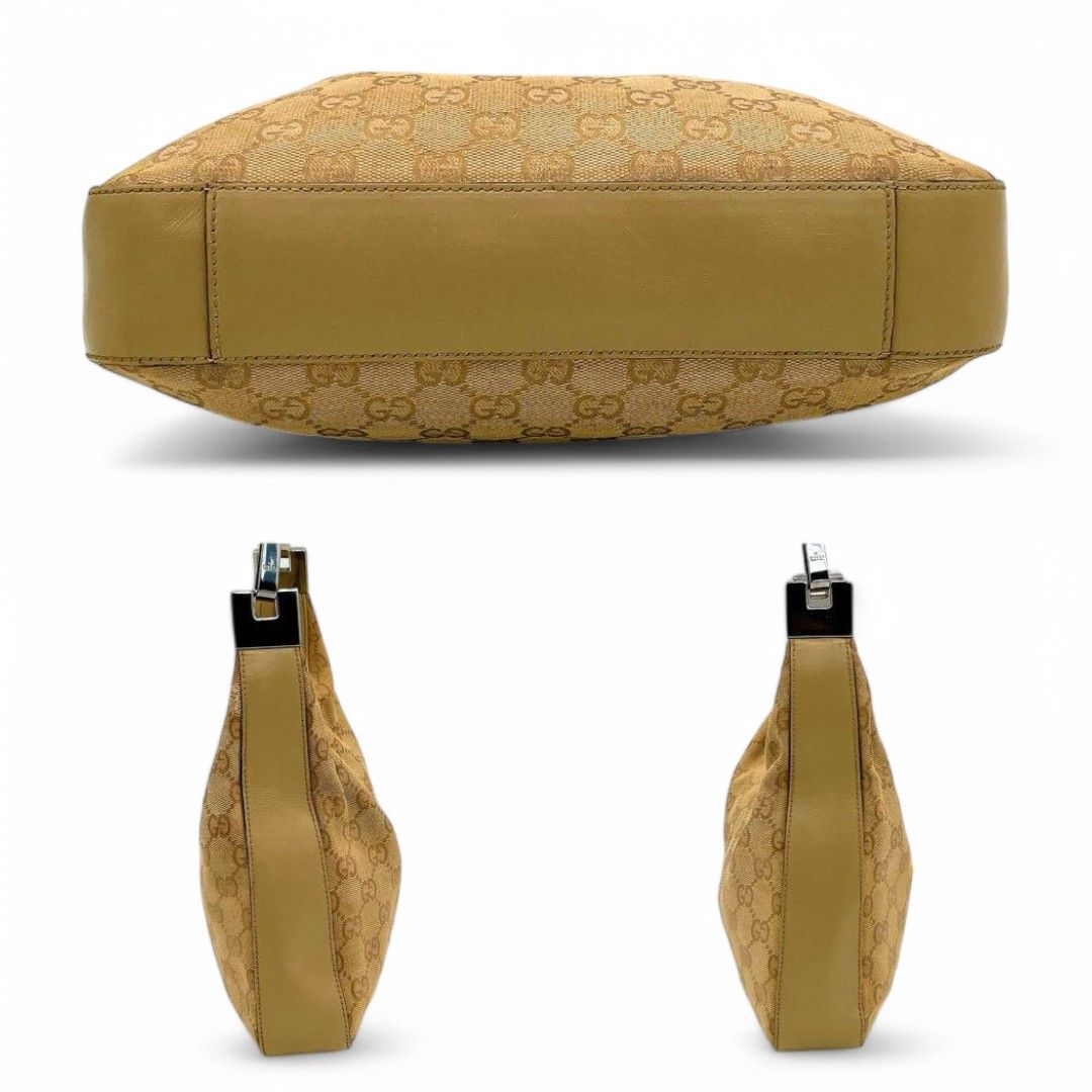 Gucci Gucci - Handbag Beige Leather Shoulder Bag GG Monogram Size ONE SIZE - 6 Thumbnail
