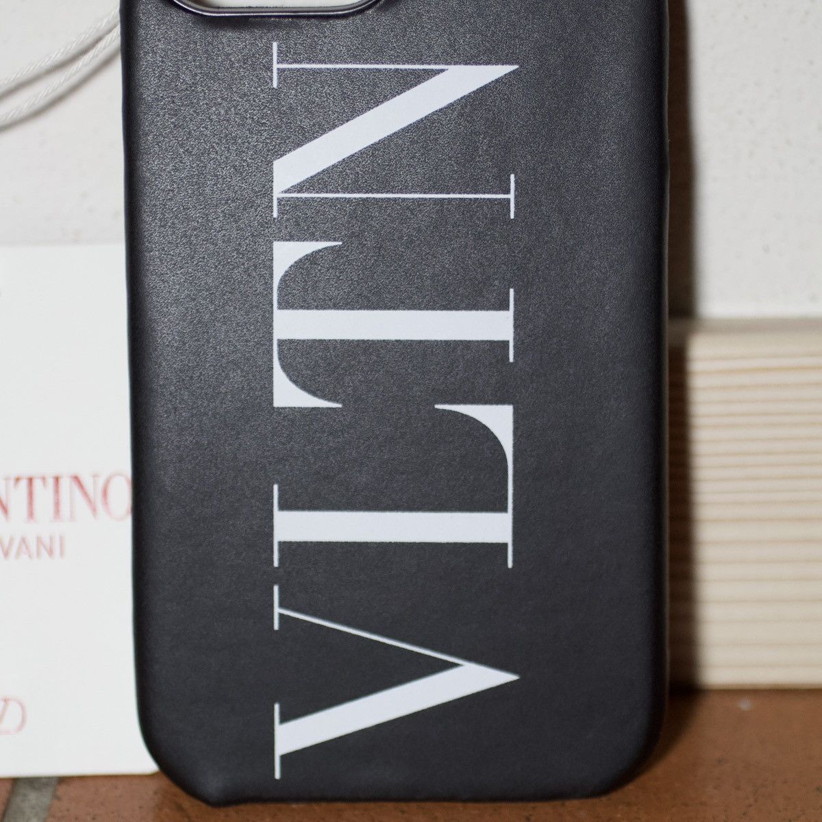 Valentino Garavani VLTN IPhone 13 Pro Max case in Leather