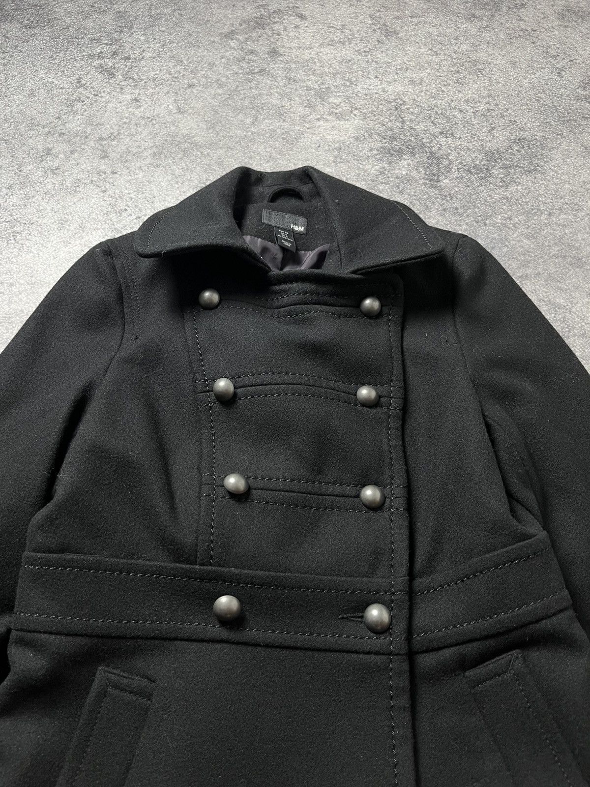 Hedi Slimane 🔥00'S NAPOLEON MILITARY WOOL JACKET PUNK SAINT LAURENT VIBE Size S / US 4 / IT 40 - 6 Thumbnail