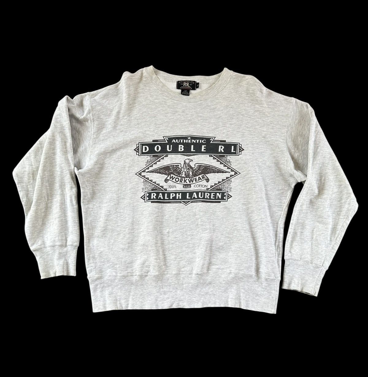 RRL Ralph Lauren Double RL sweater spellout Size US L / EU 52-54 / 3 - 1 Thumbnail